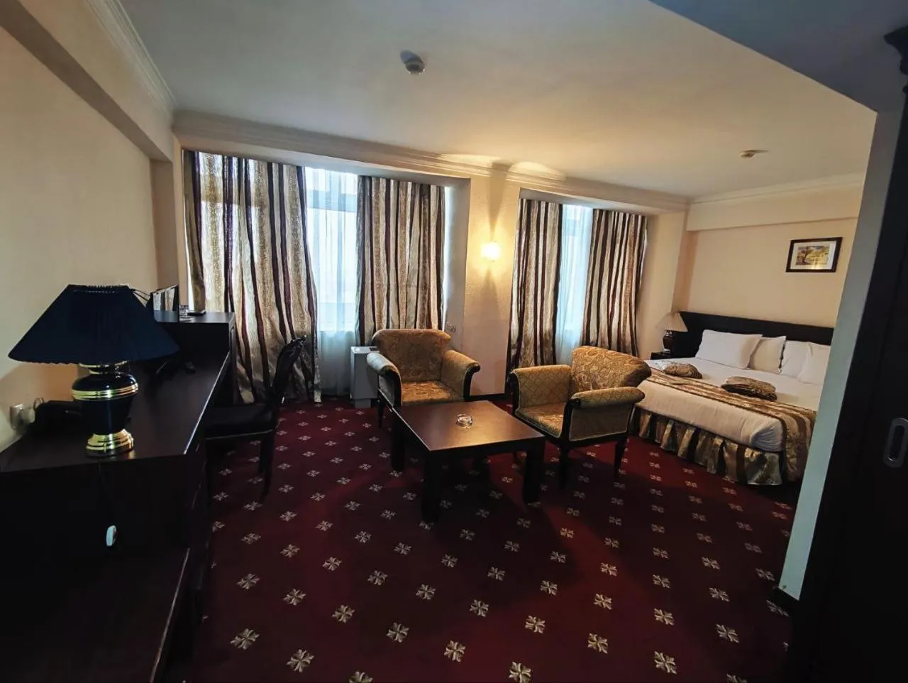 Bed in Hotel Uzbekistan