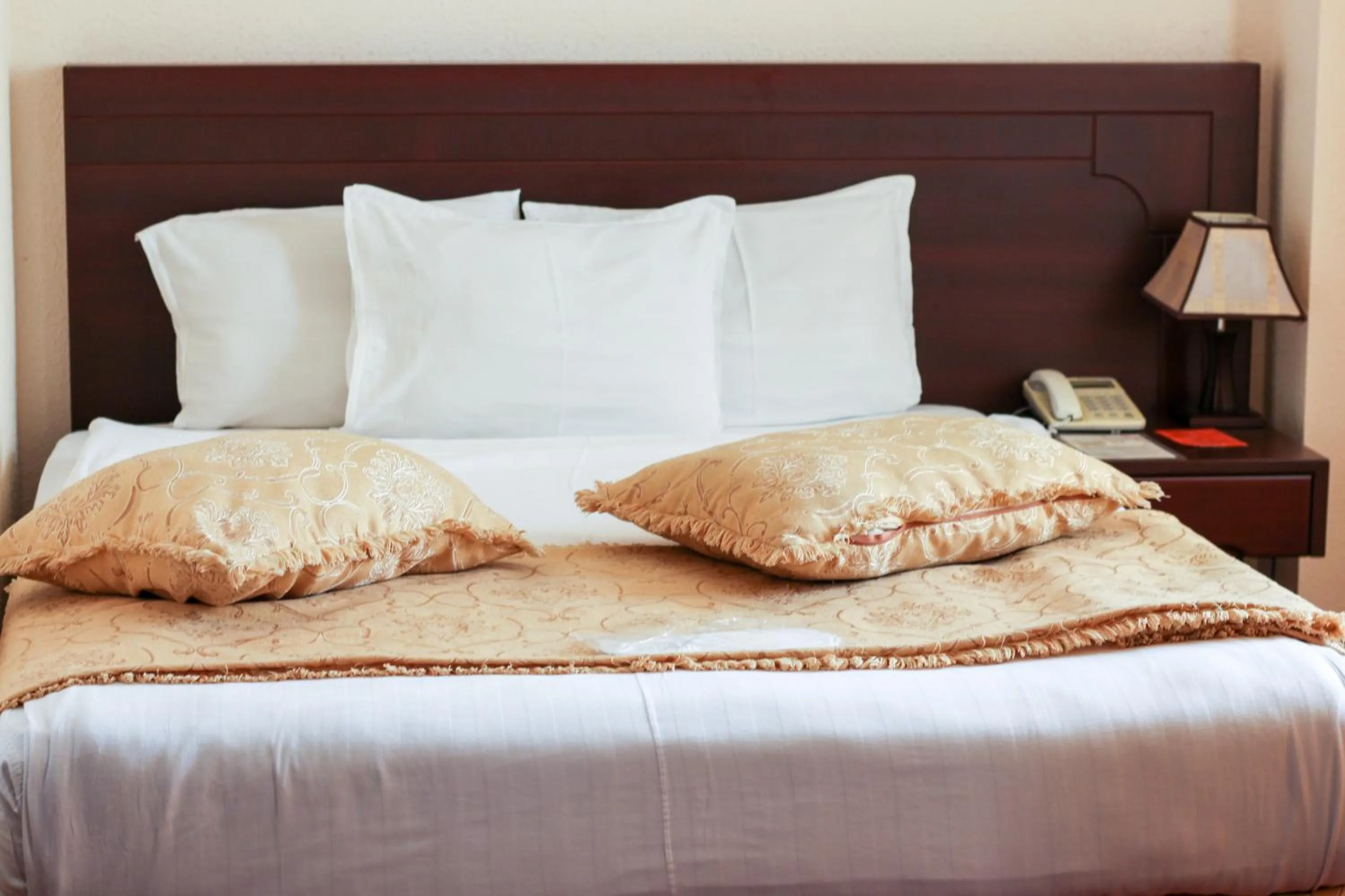 Bed in Hotel Uzbekistan