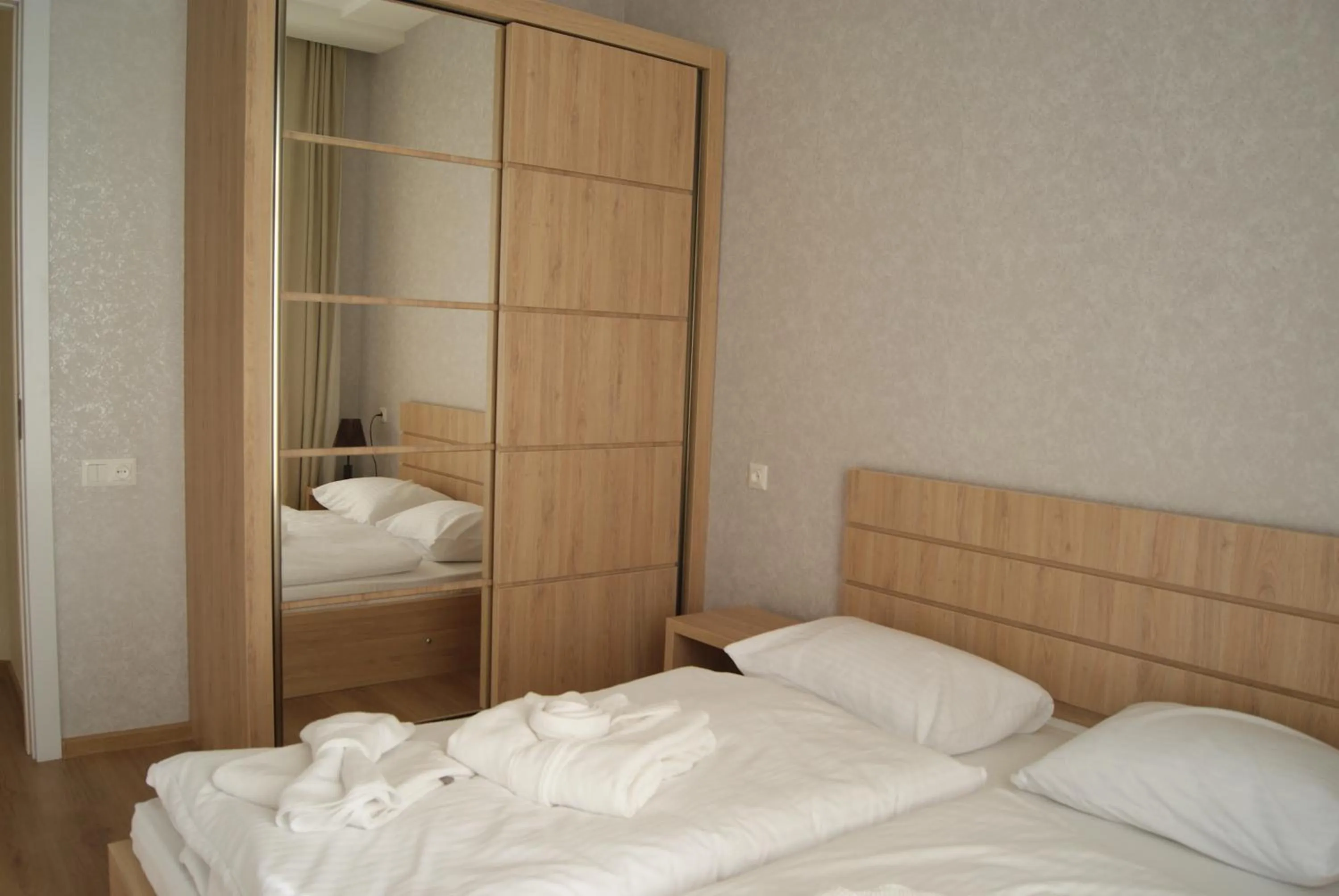 Bed in Vazi Aparthotel