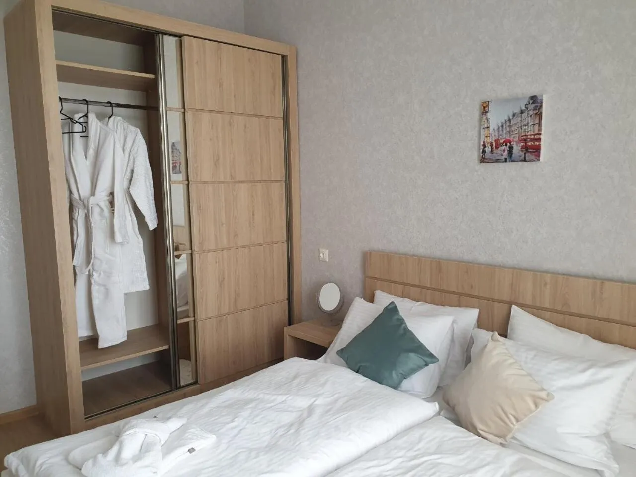 Bed in Vazi Aparthotel