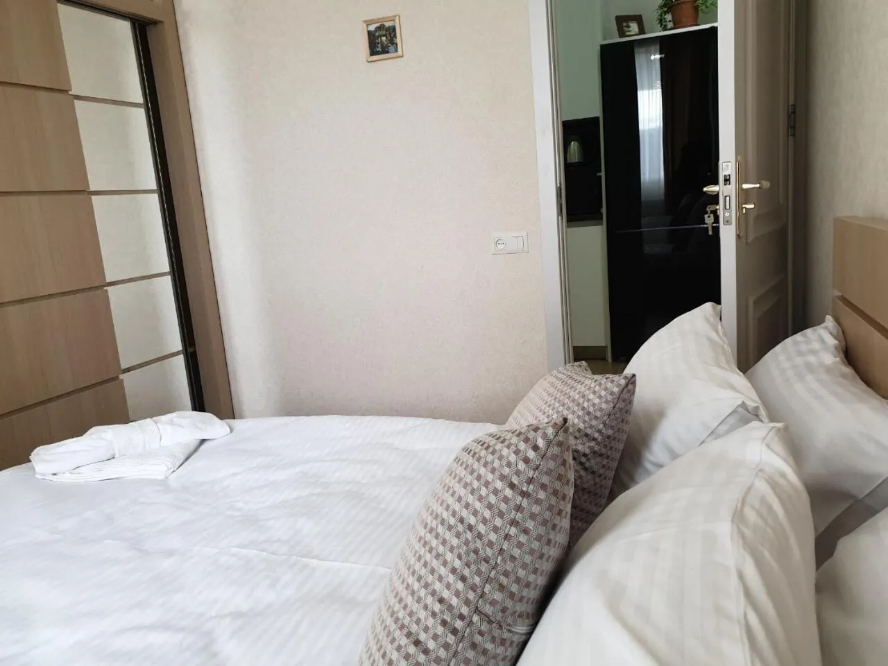 Bed in Vazi Aparthotel