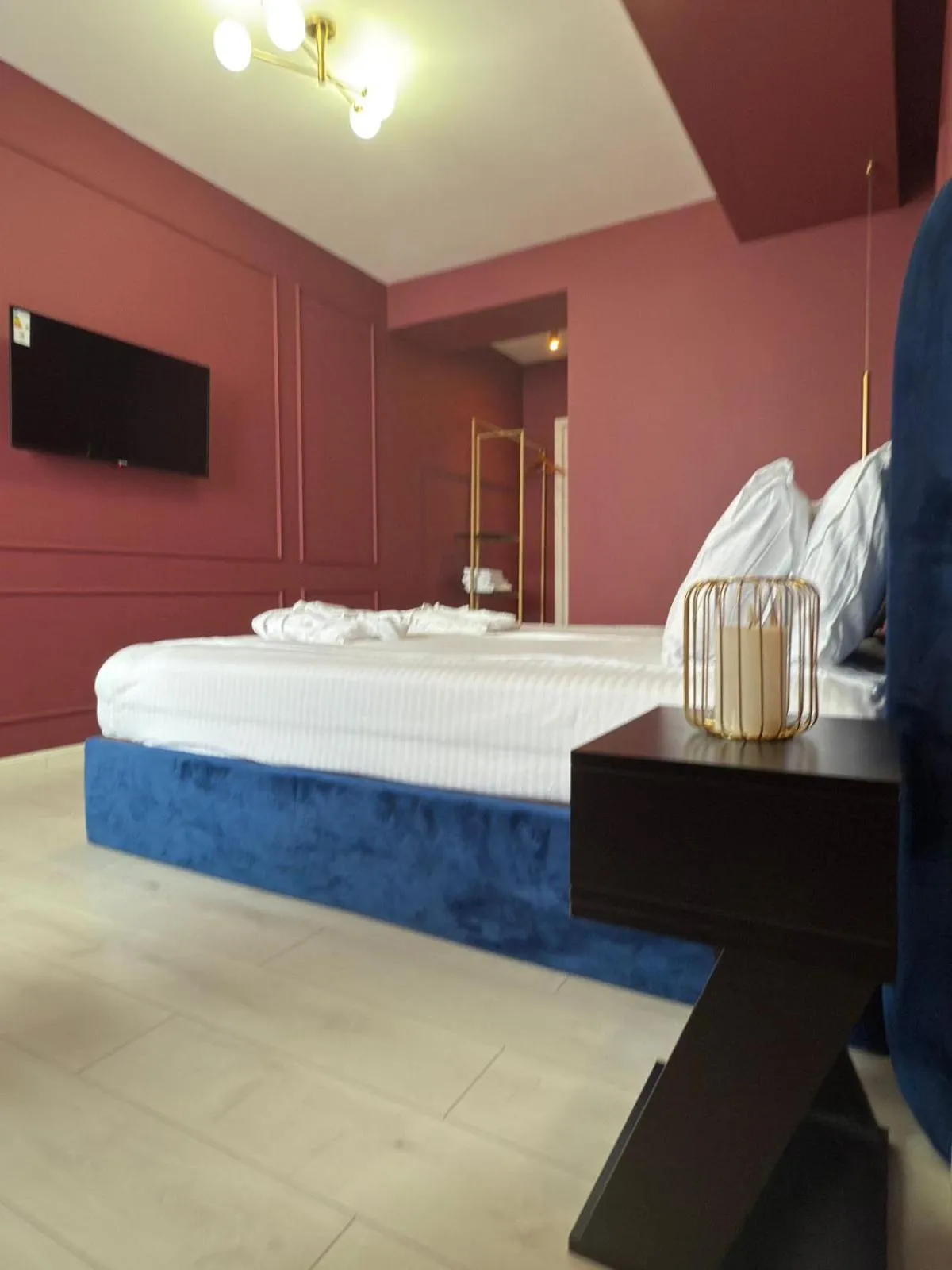 Bed in Vazi Aparthotel