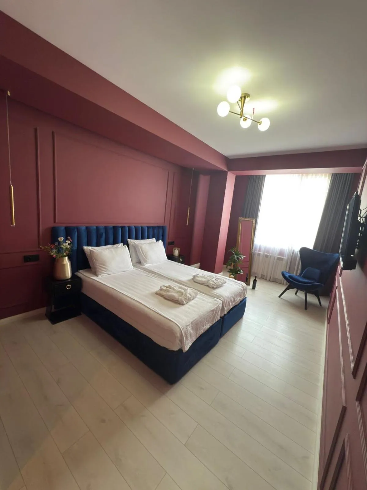 Bed in Vazi Aparthotel