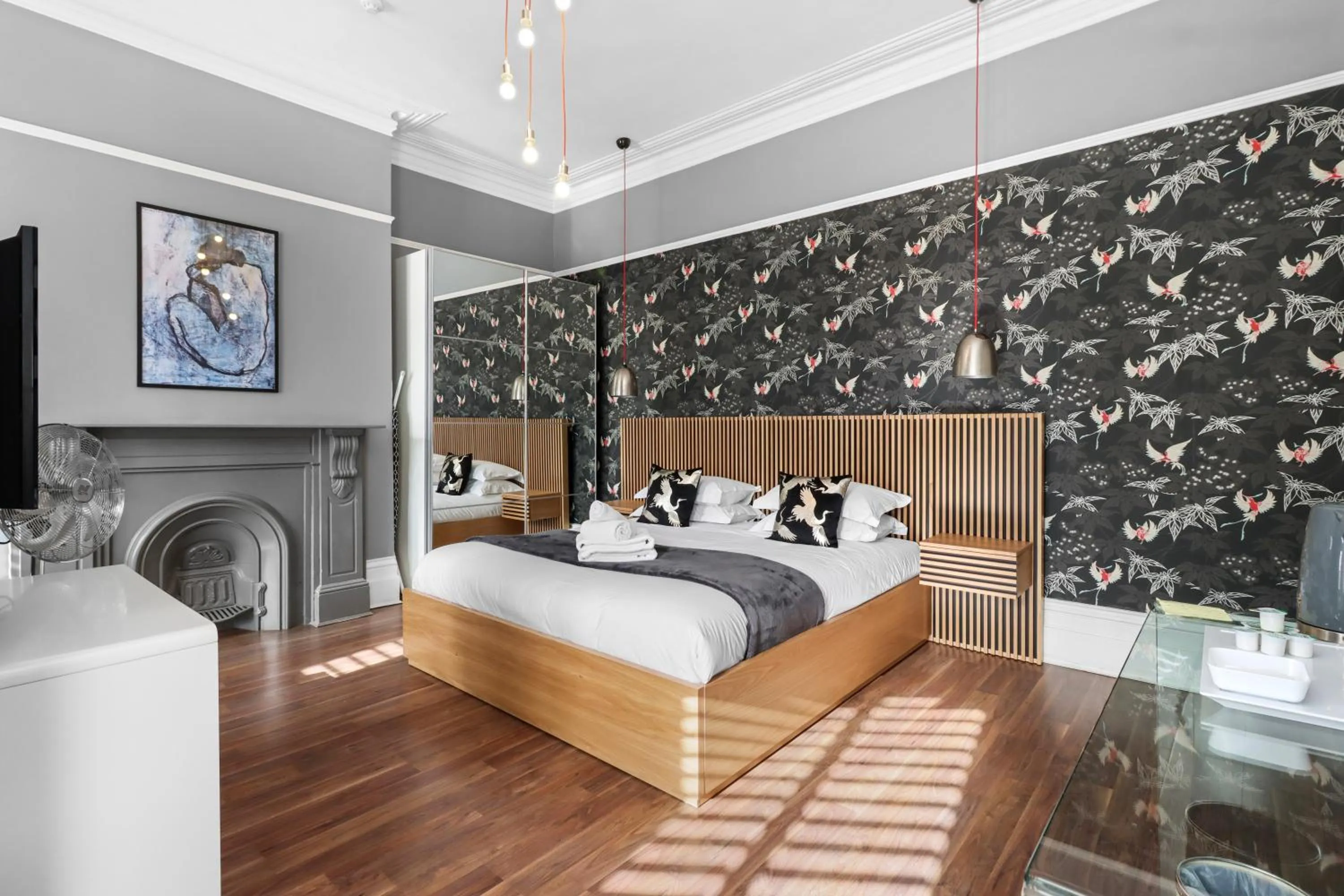 Bedroom, Bed in Ravilious