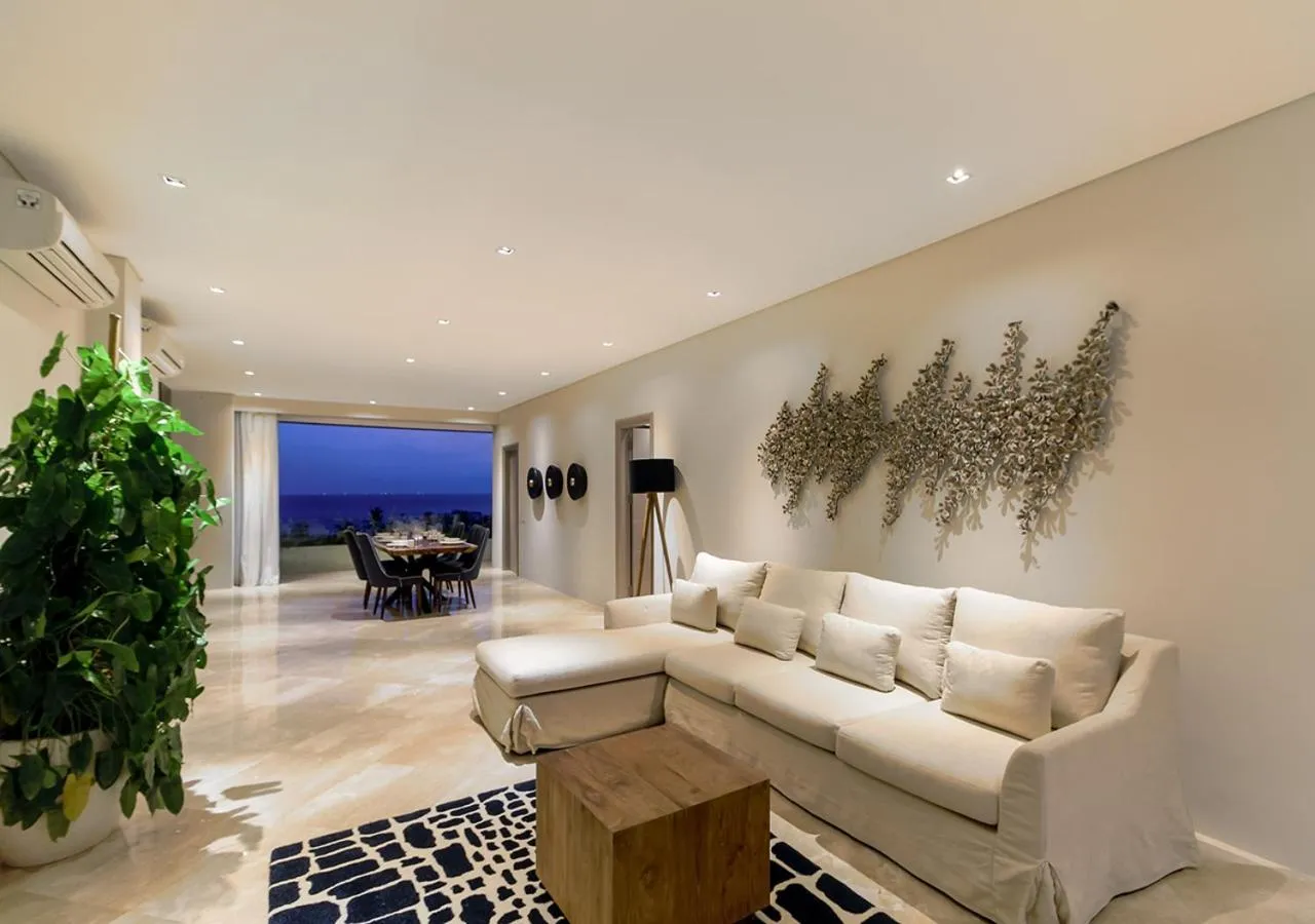 Living room in The Double View Mansions Bali