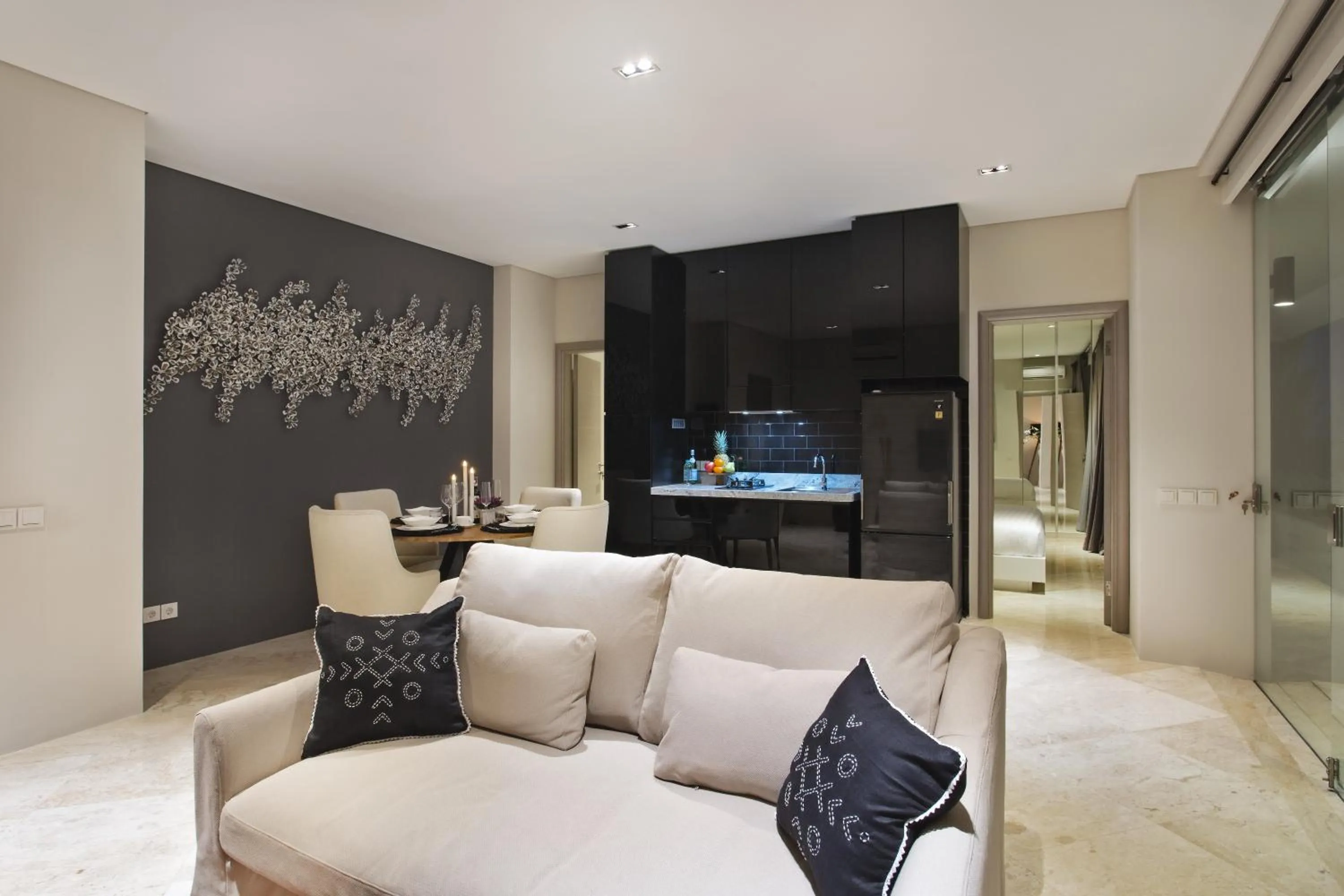 Living room in The Double View Mansions Bali