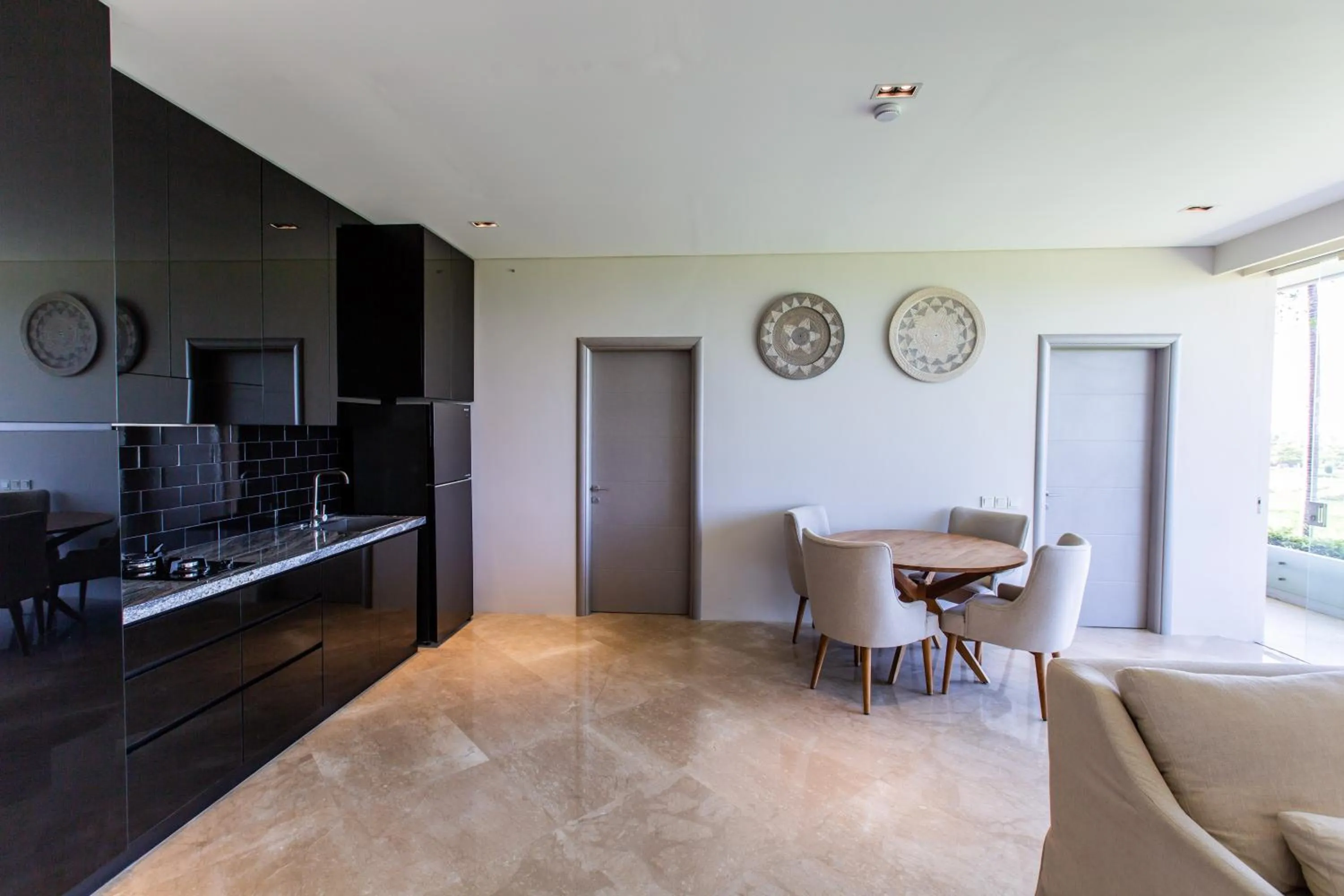 kitchen in The Double View Mansions Bali