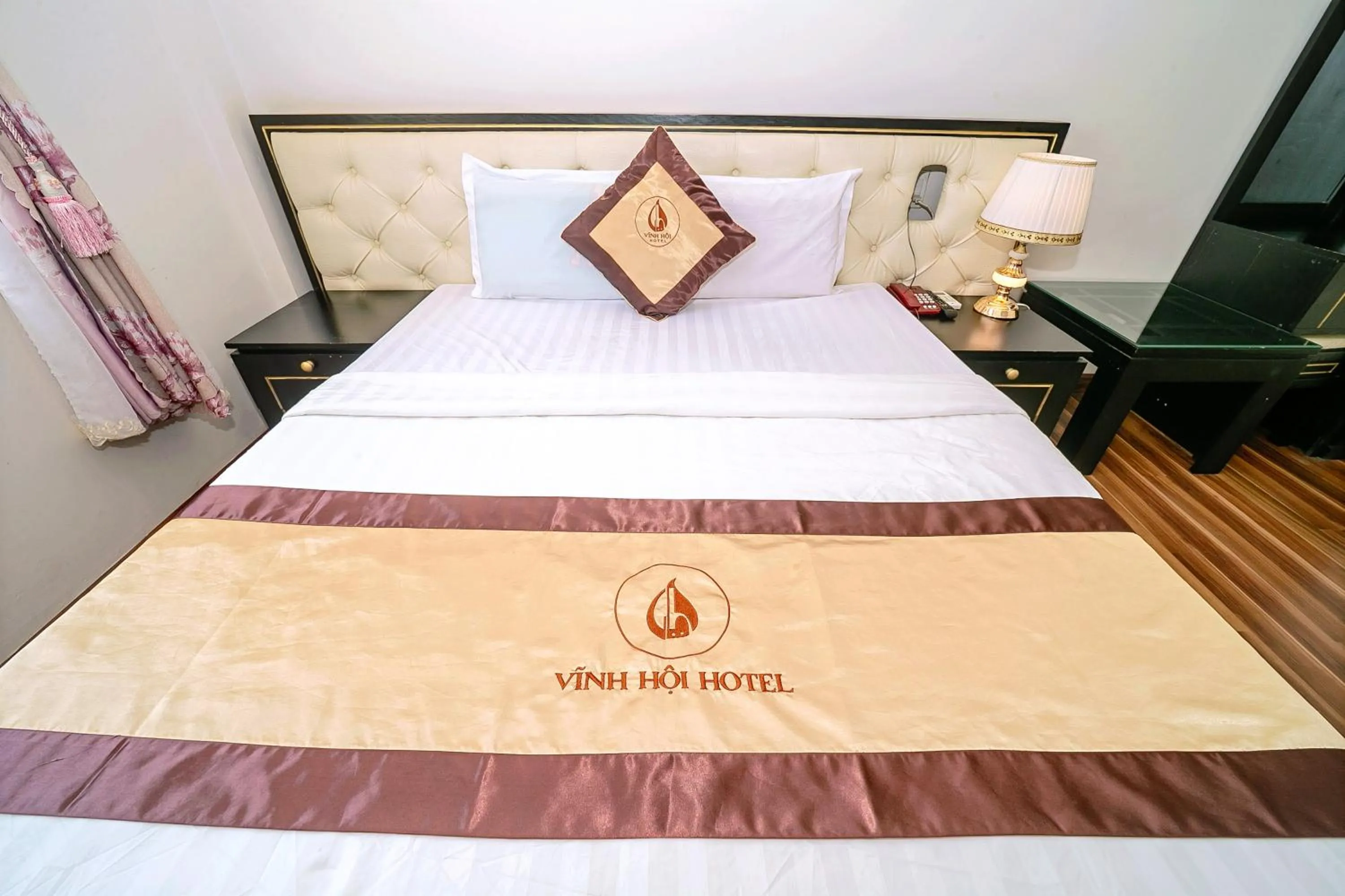 Bed in Khách sạn Vĩnh Hội