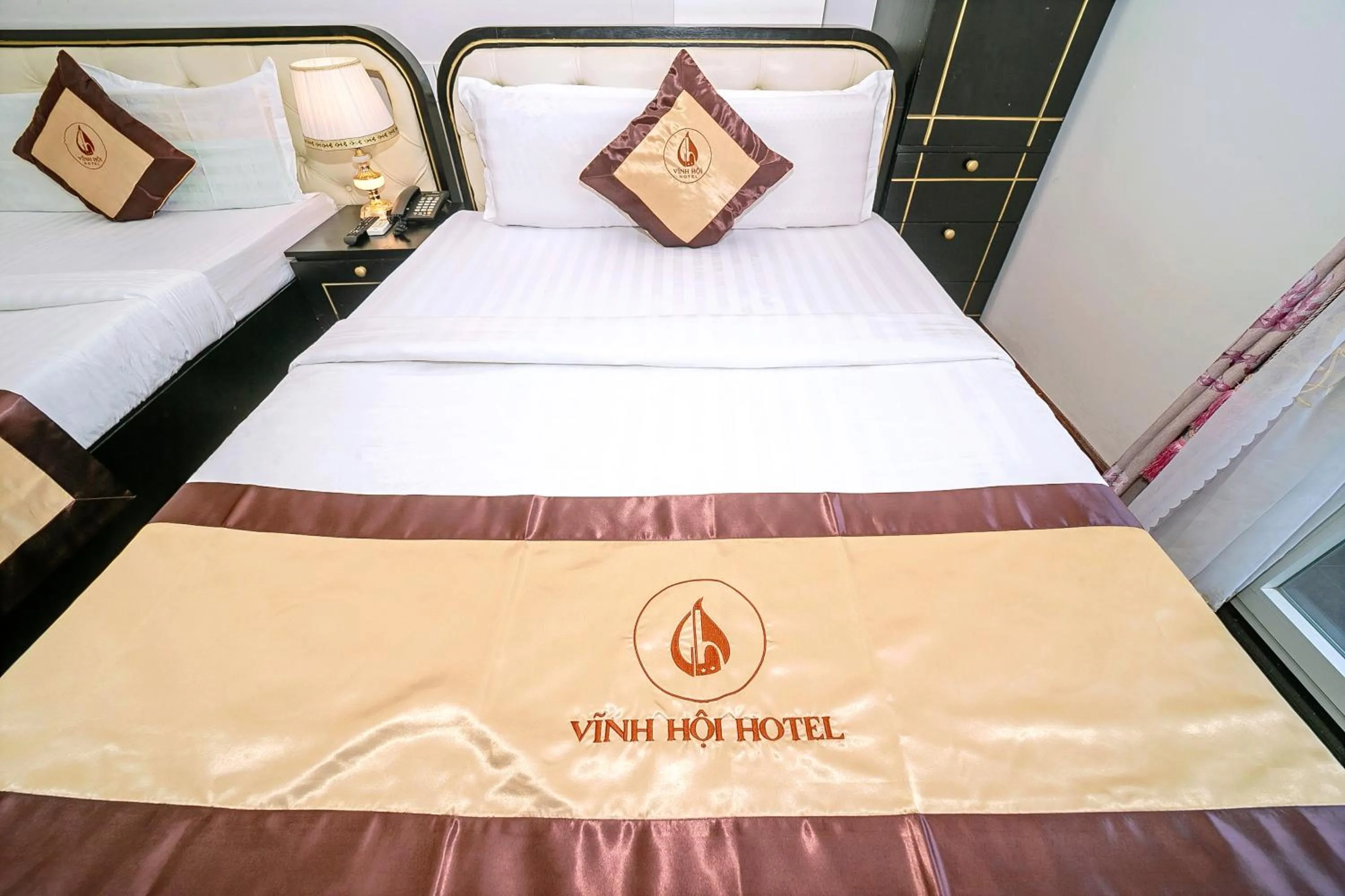 Bed in Khách sạn Vĩnh Hội