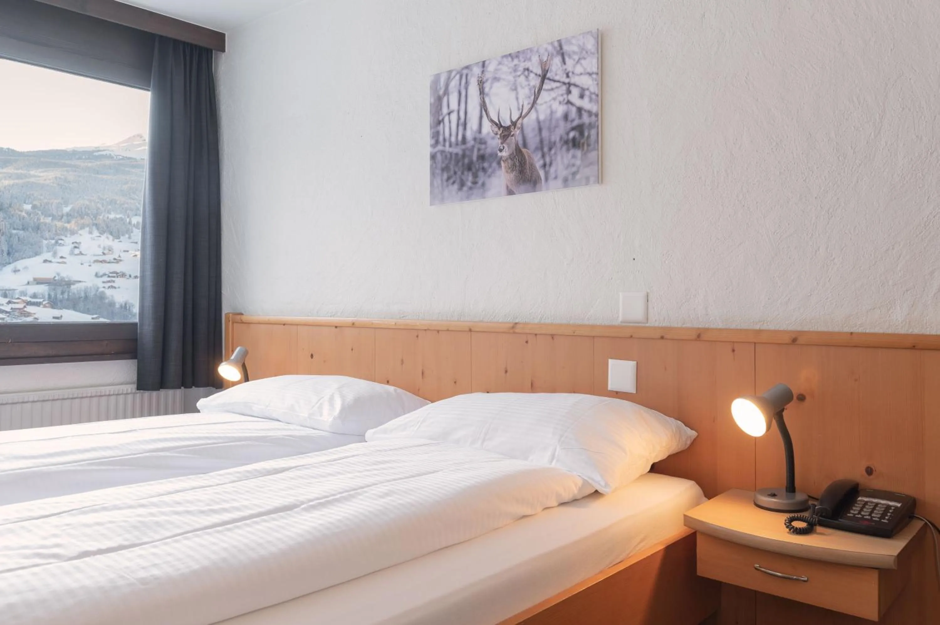 Photo of the whole room, Bed in Jungfrau Lodge, Annex Crystal