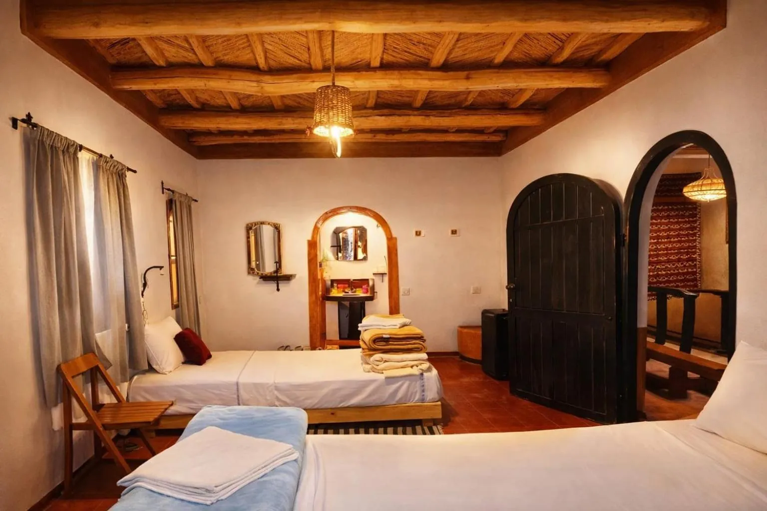 Bed in Riad pizzeria Marhaba