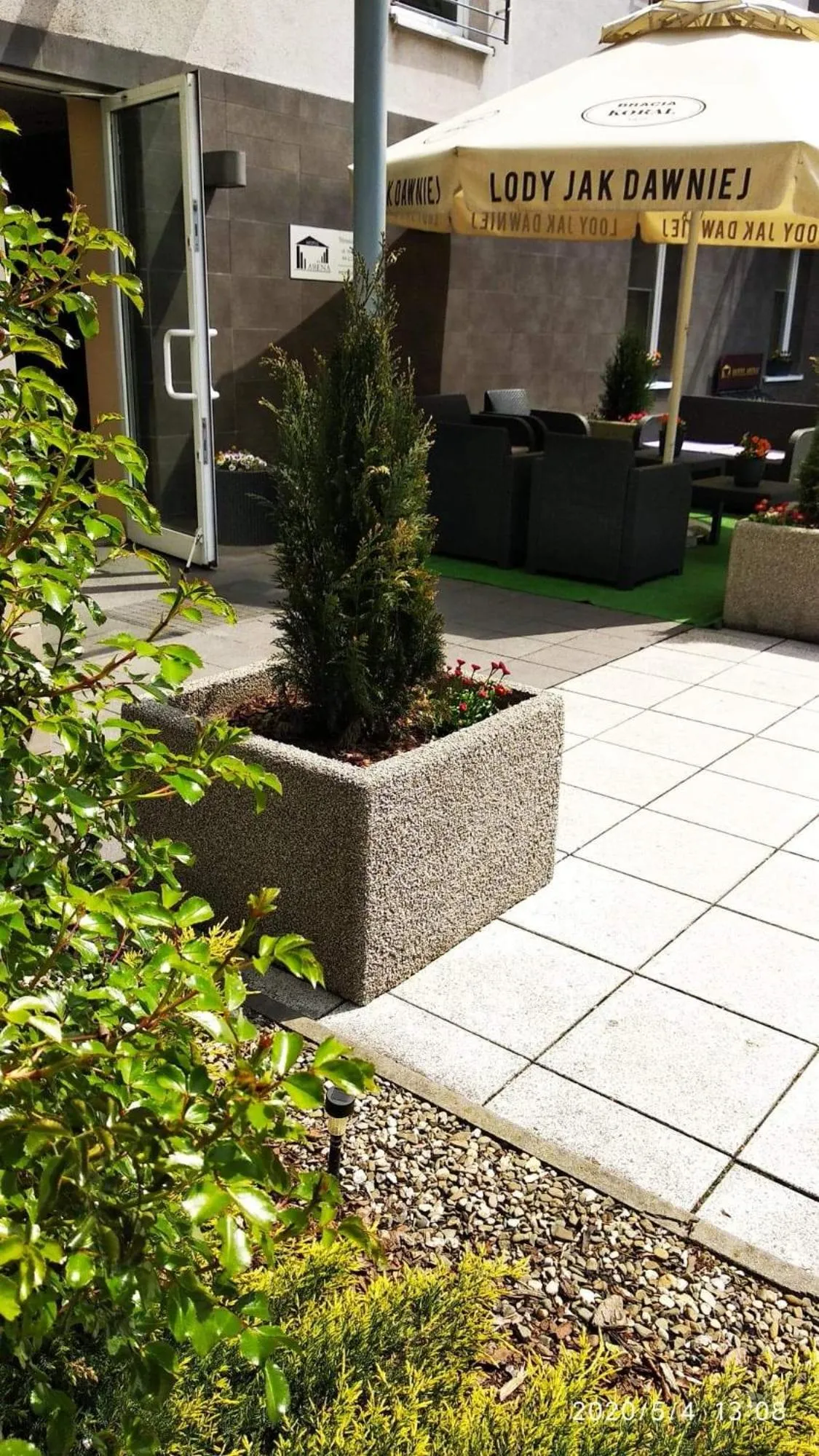 Facade/entrance in Hotel Arena