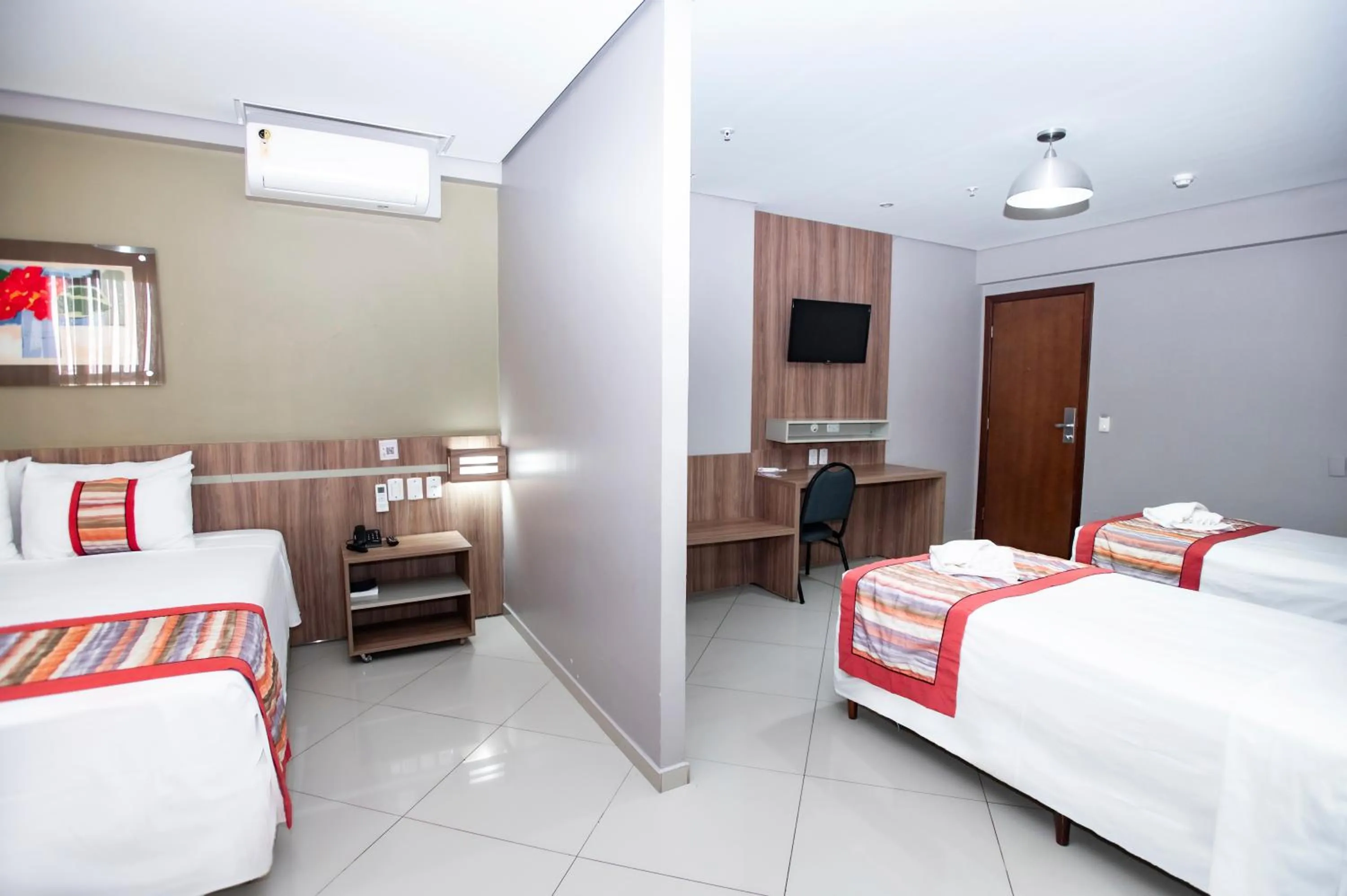 Bed in Paiaguás Palace Hotel