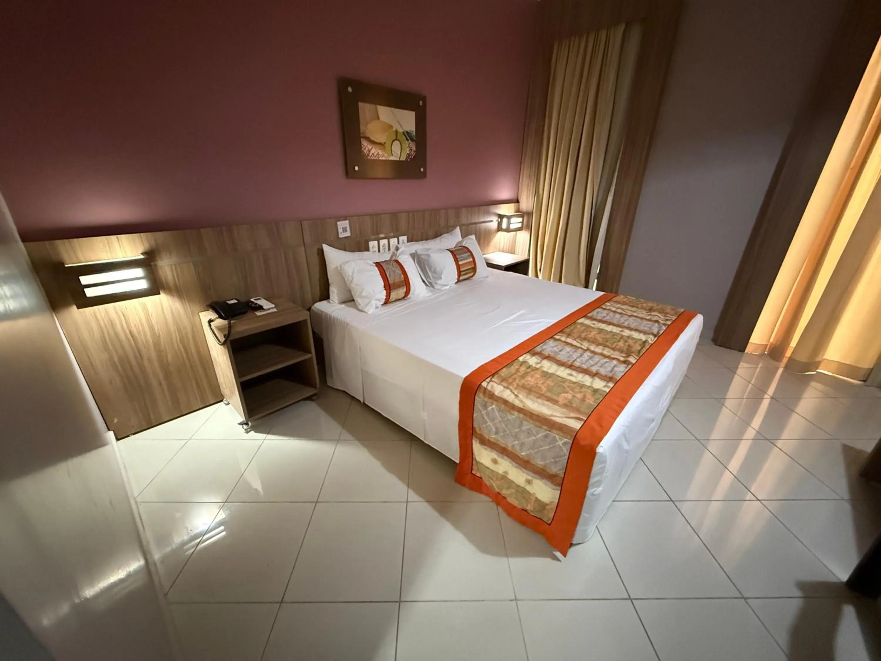 Bed in Paiaguás Palace Hotel