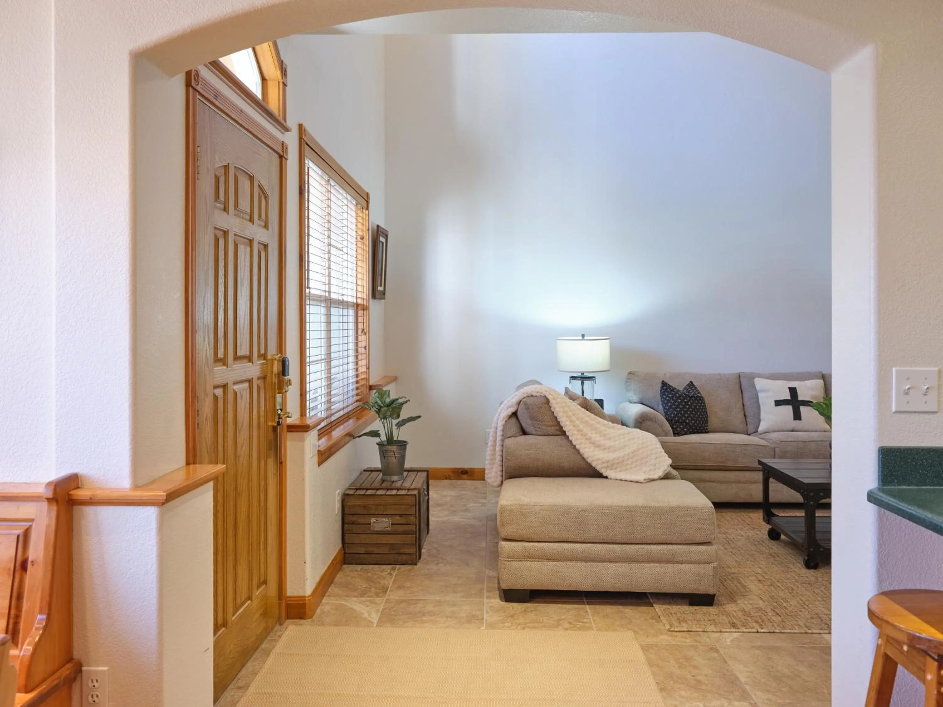 Living room in Zermatt Utah Resort & Spa Trademark Collection by Wyndham