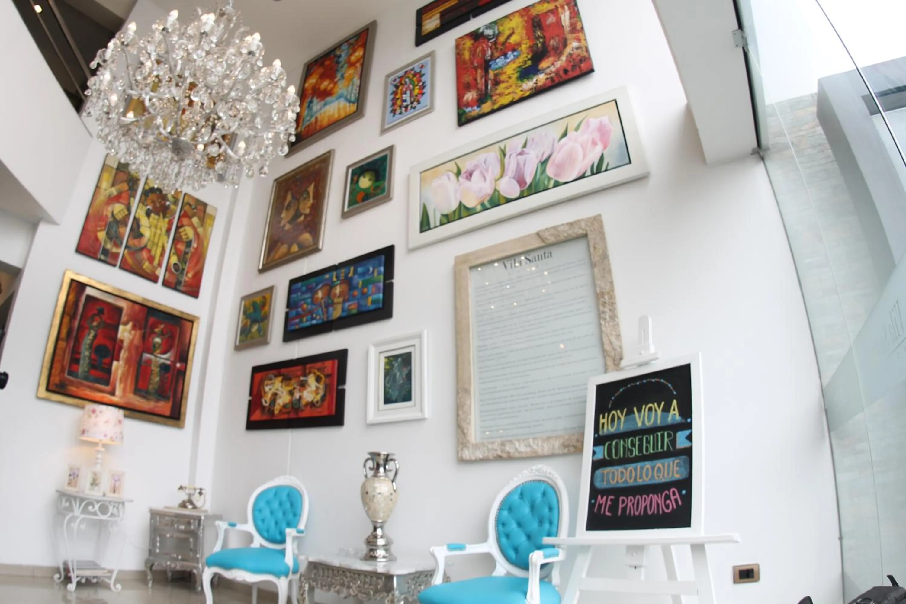 Lobby or reception in Hotel Vila Santa