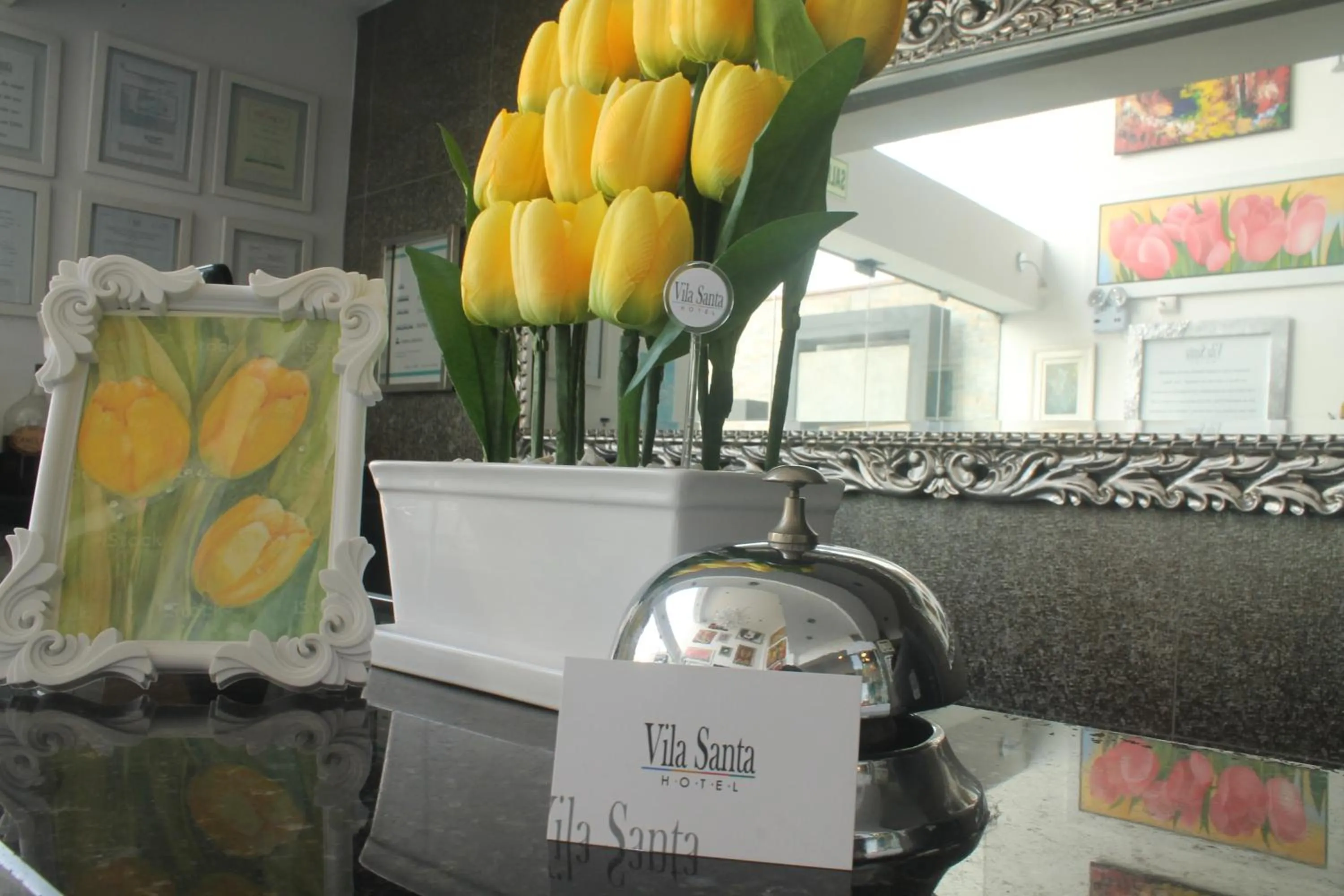 Lobby or reception in Hotel Vila Santa