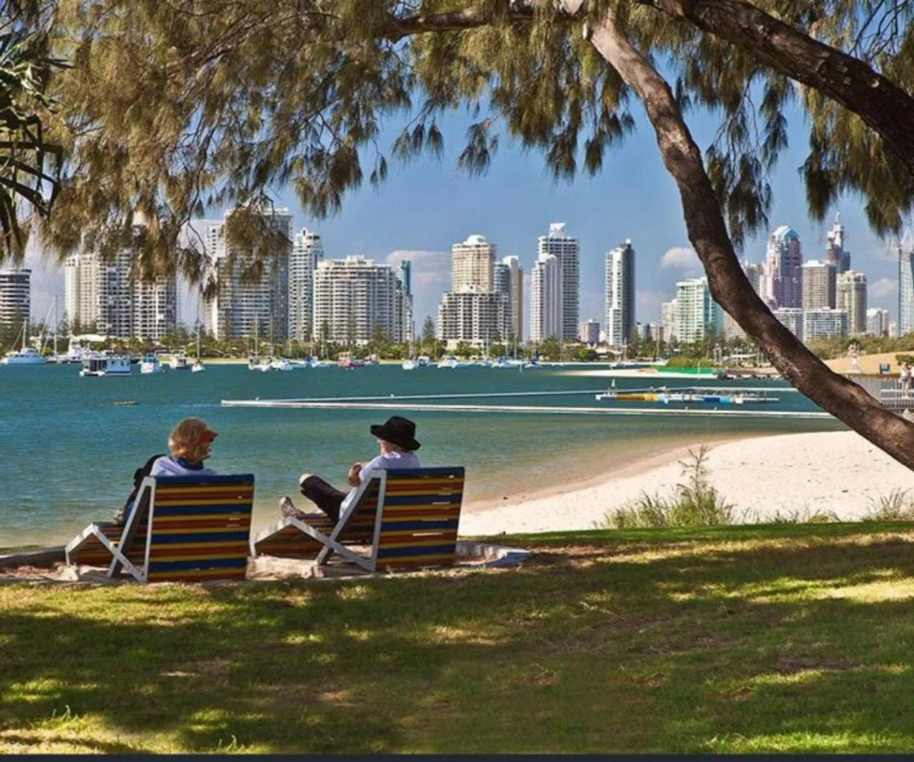 People in Harbour Side Resort