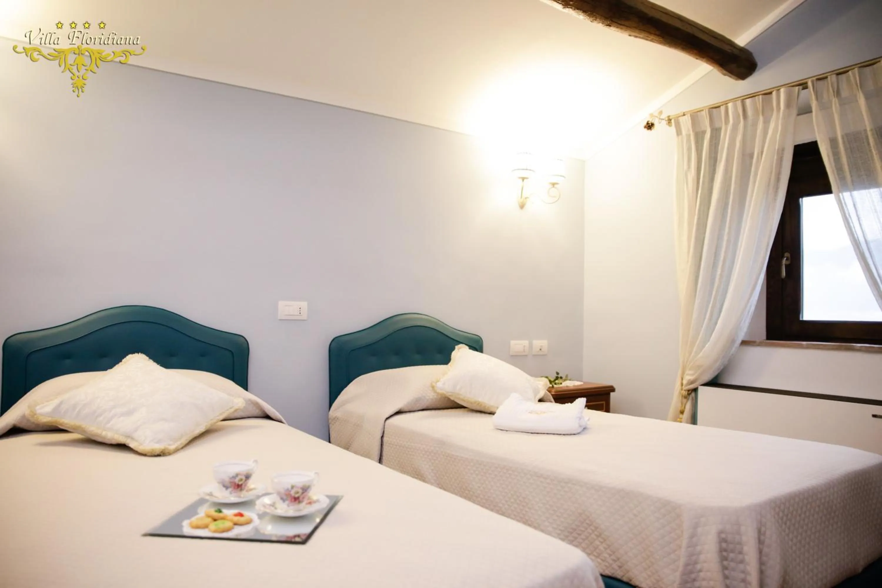 Bed in Villa Floridiana