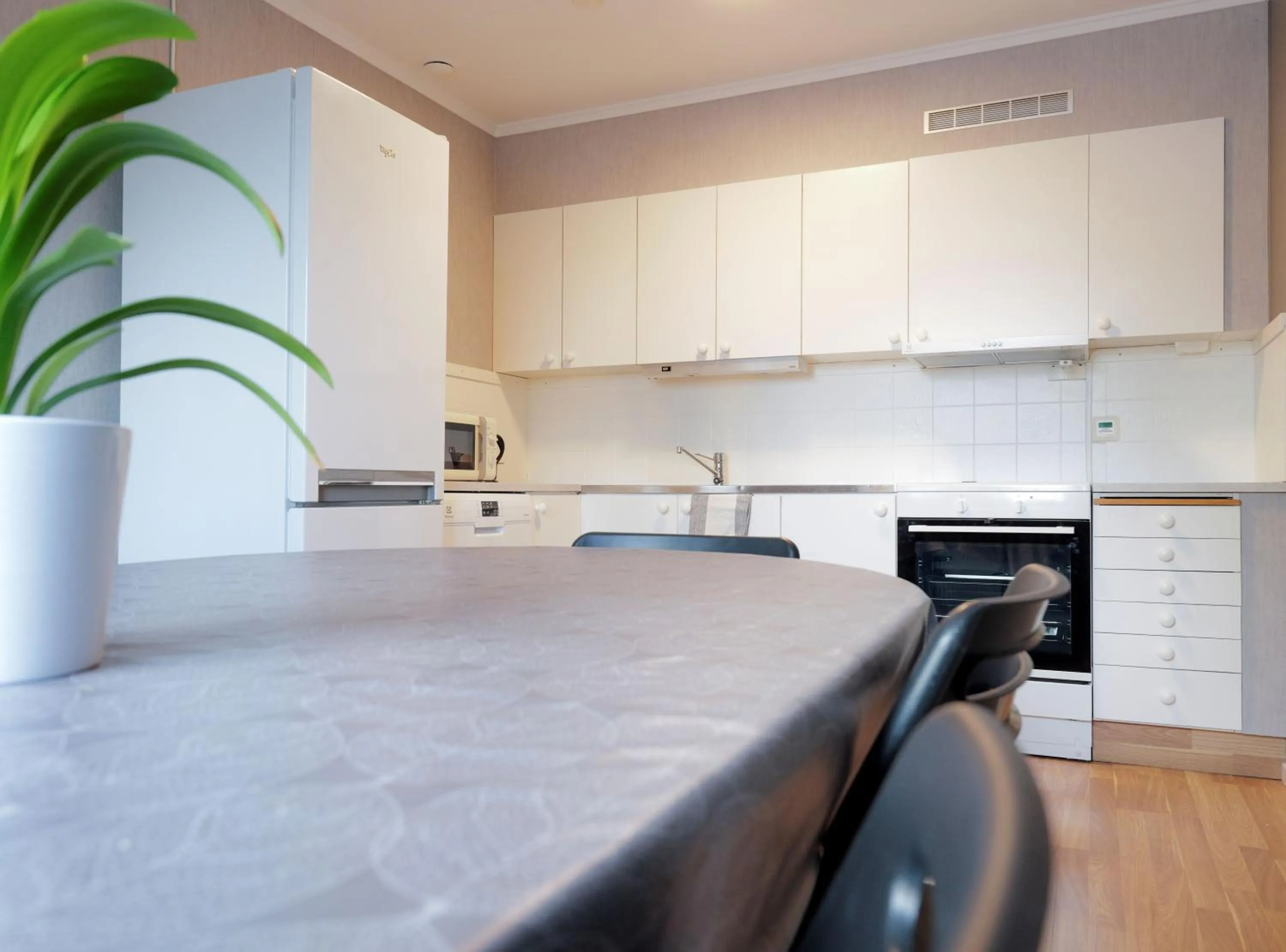 Communal kitchen in Hotell Veckefjärden