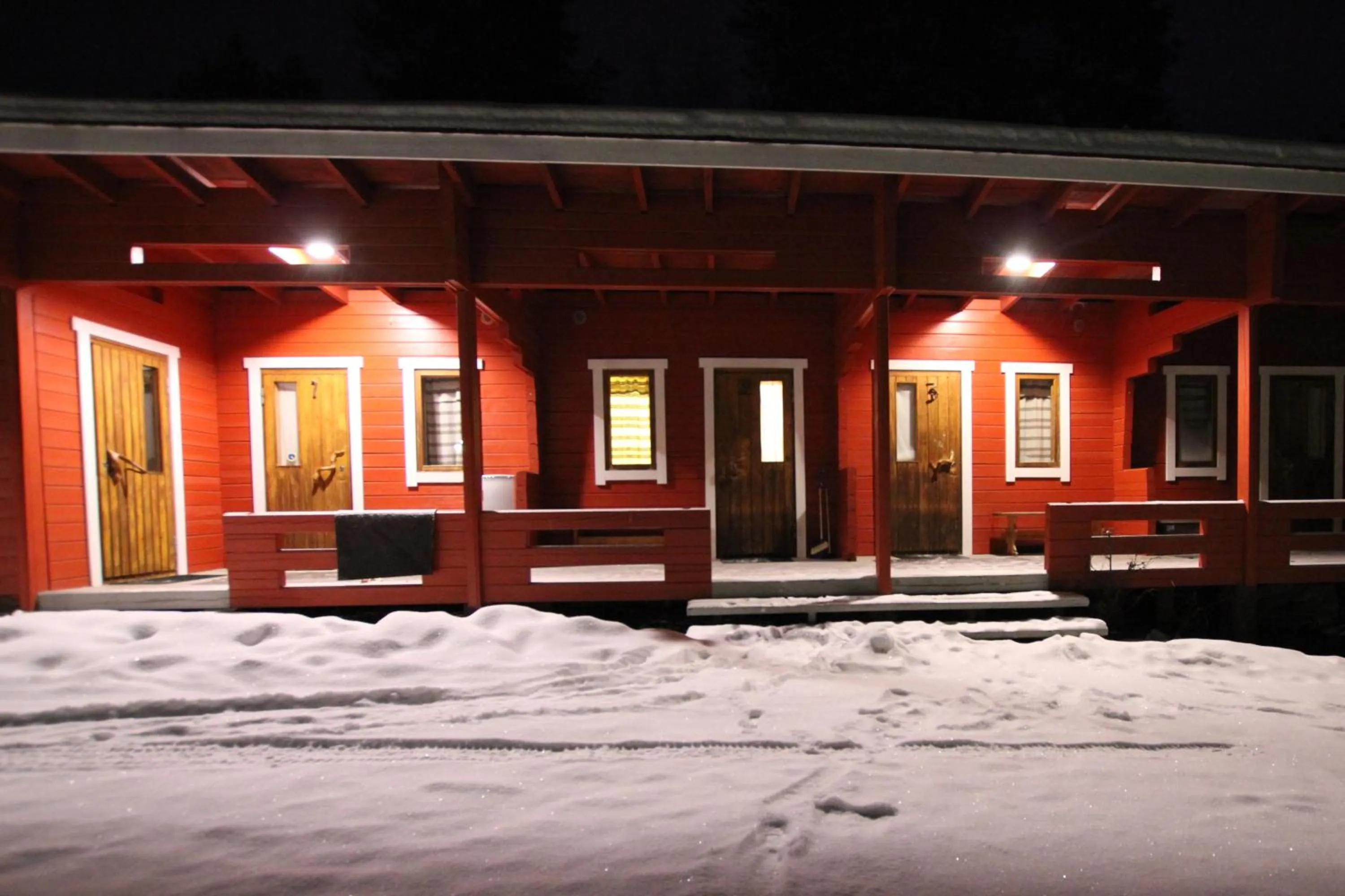 Facade/entrance in Ukonjärven Holiday Village