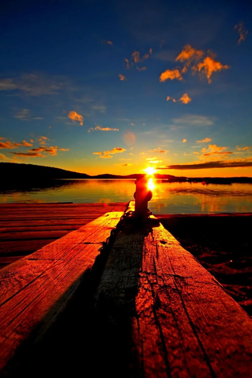 Sunset in Ukonjärven Holiday Village