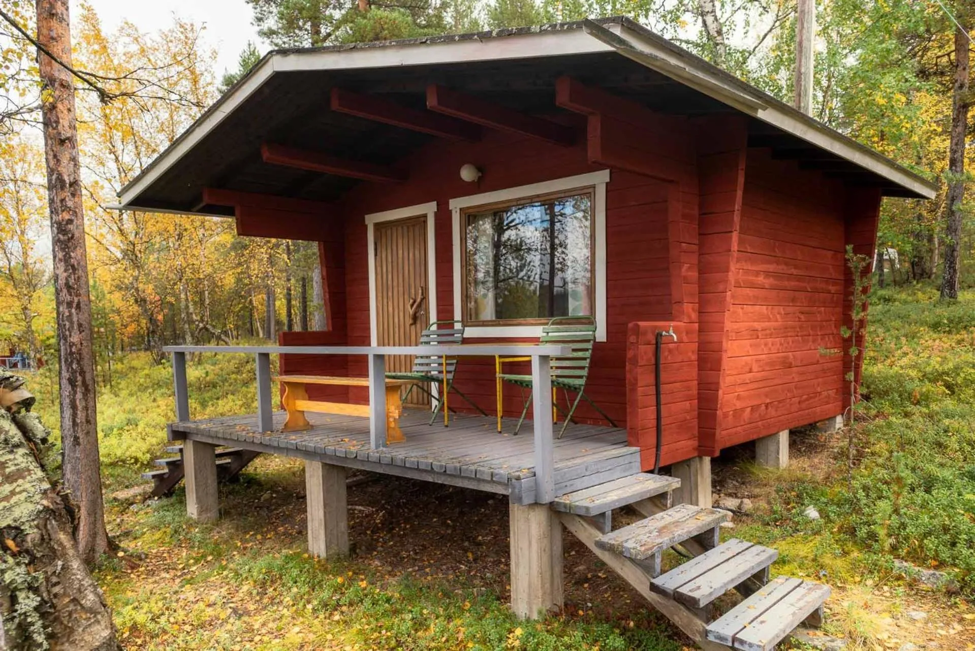 Balcony/Terrace in Ukonjärven Holiday Village