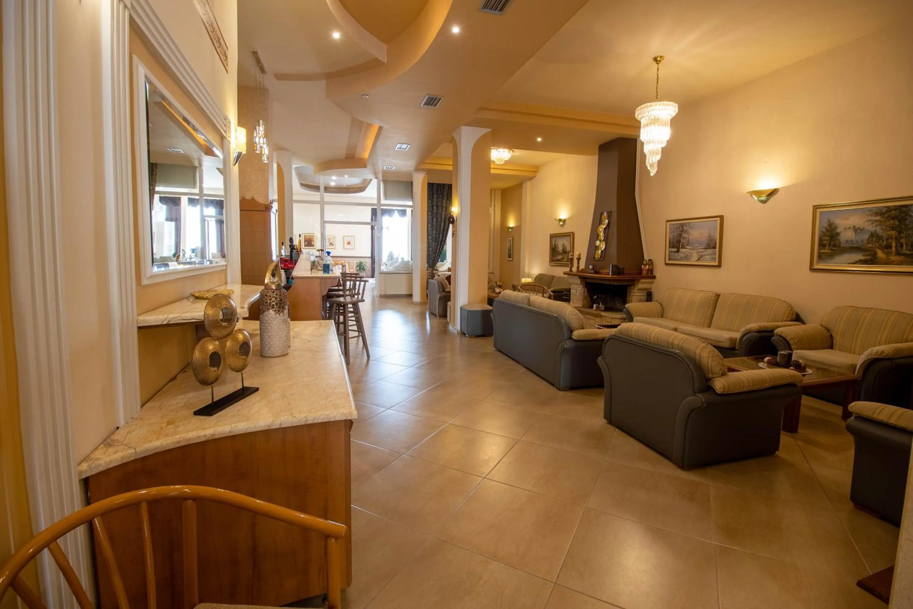 Living room in Hotel Kaikis