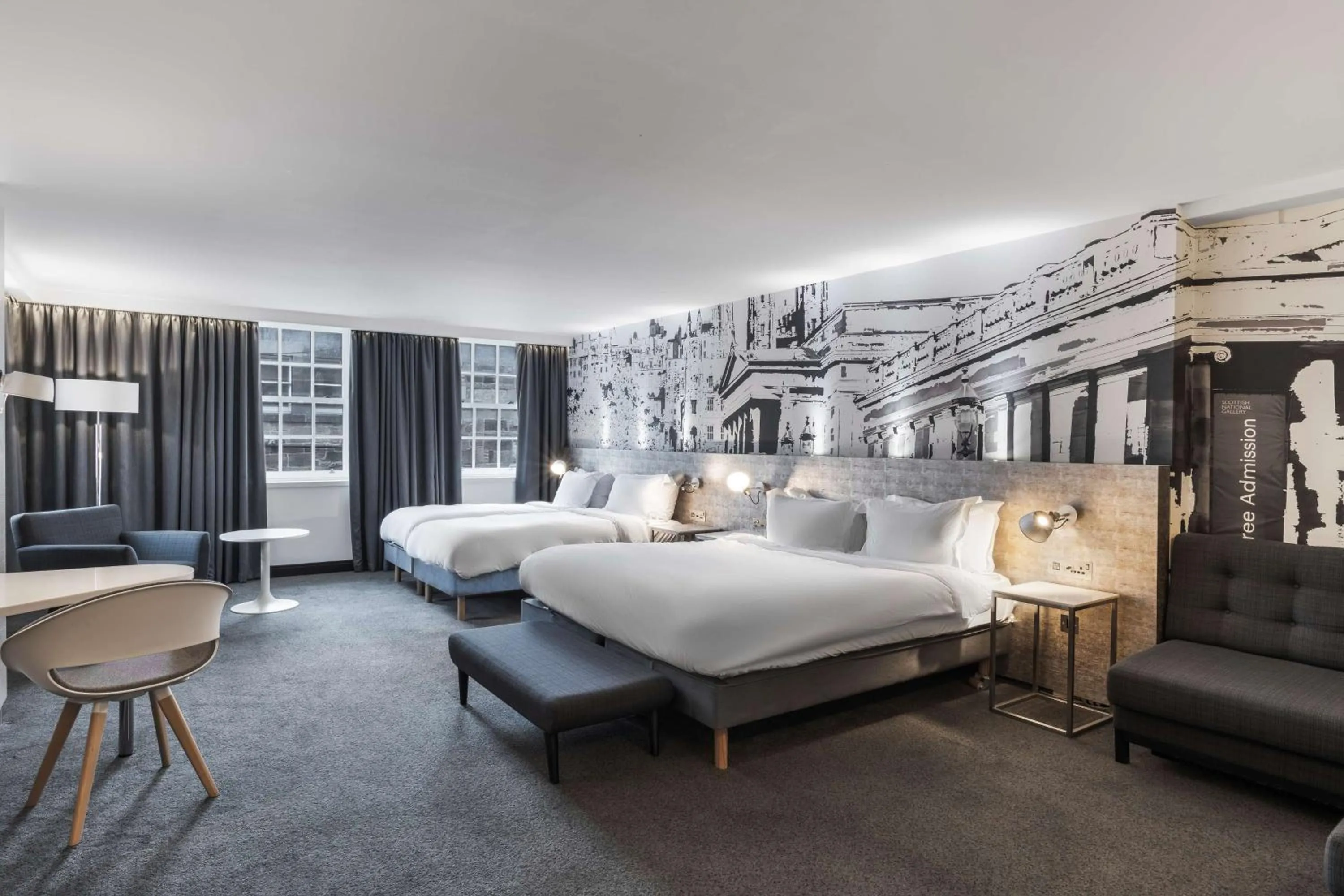 Bedroom, Bed in Radisson Blu Hotel, Edinburgh City Centre