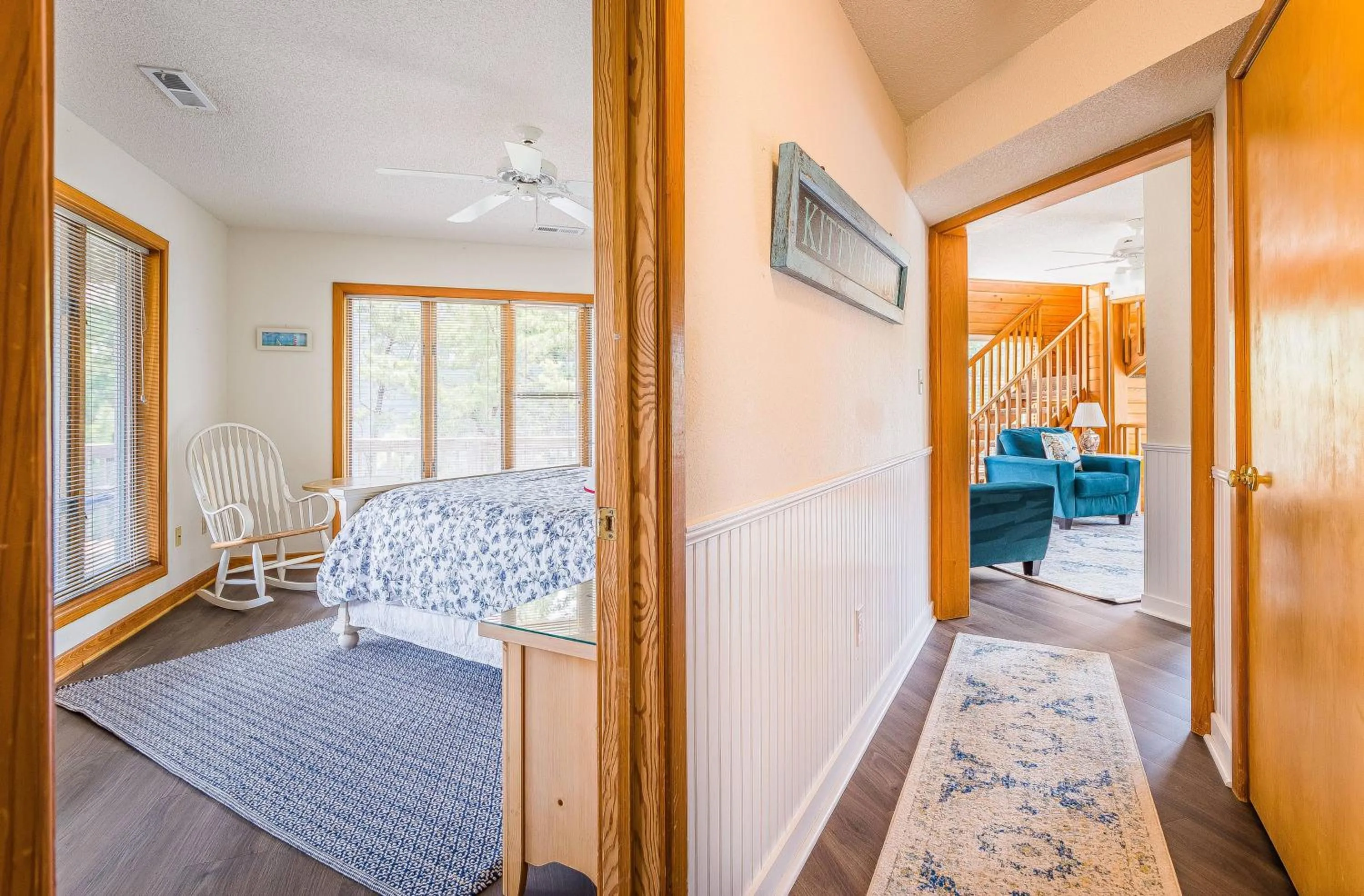 Bed in Just For Fun - Duck, Schooner Ridge, Pool Open 4/15, Pool Heat Option, Hot Tub, Close to Downtown