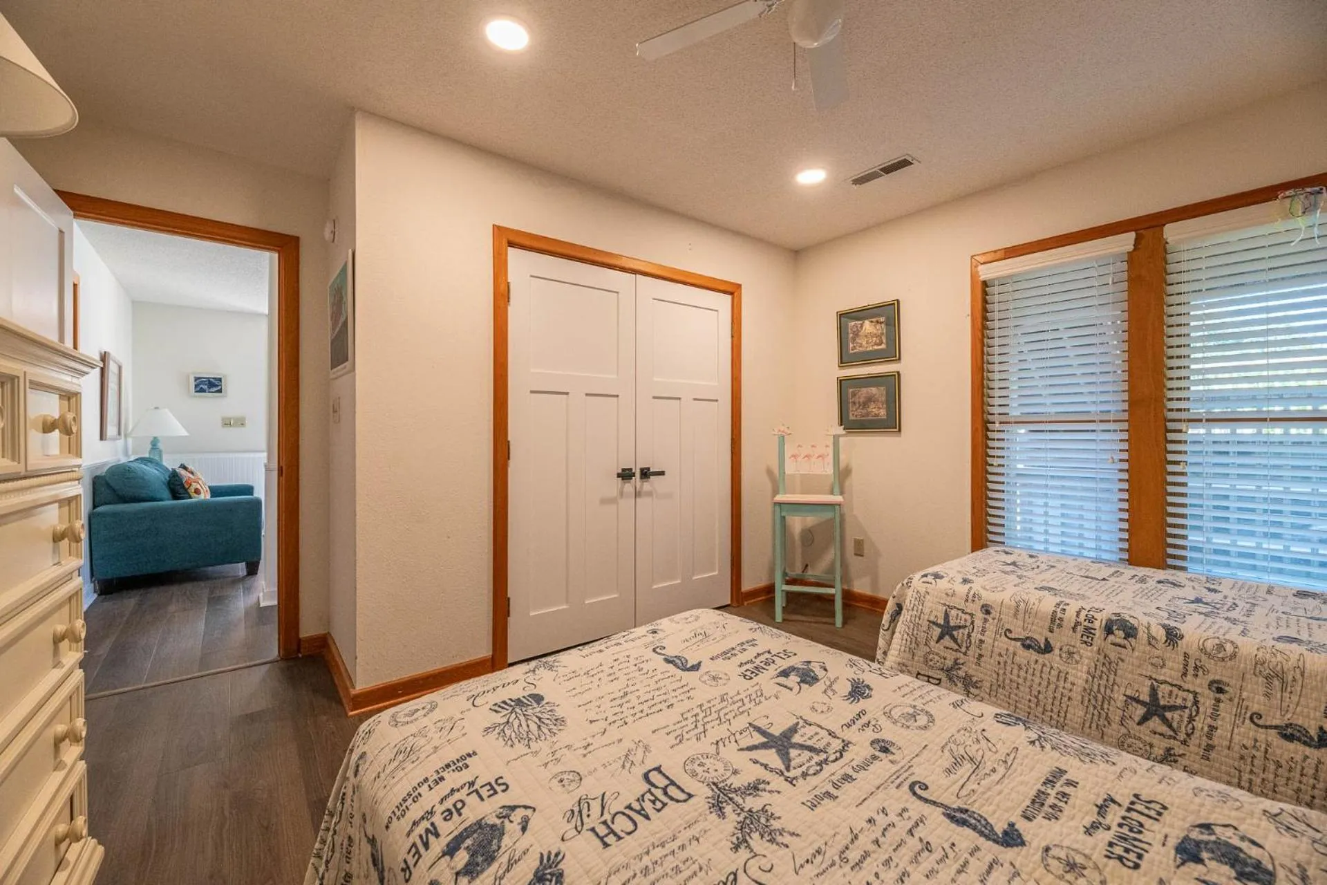 Bed in Just For Fun - Duck, Schooner Ridge, Pool Open 4/15, Pool Heat Option, Hot Tub, Close to Downtown