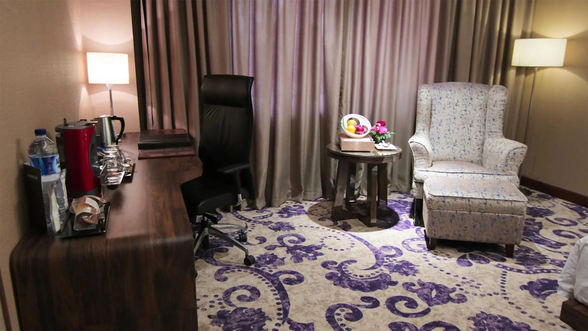 Seating area in The Arista Hotel Palembang