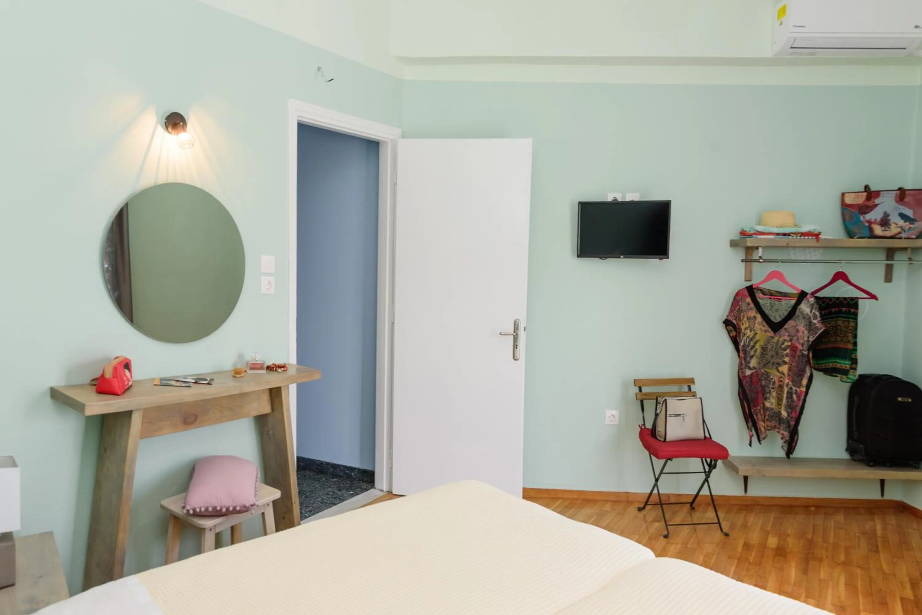 Bedroom, Bed in Kalamata Art Rooms