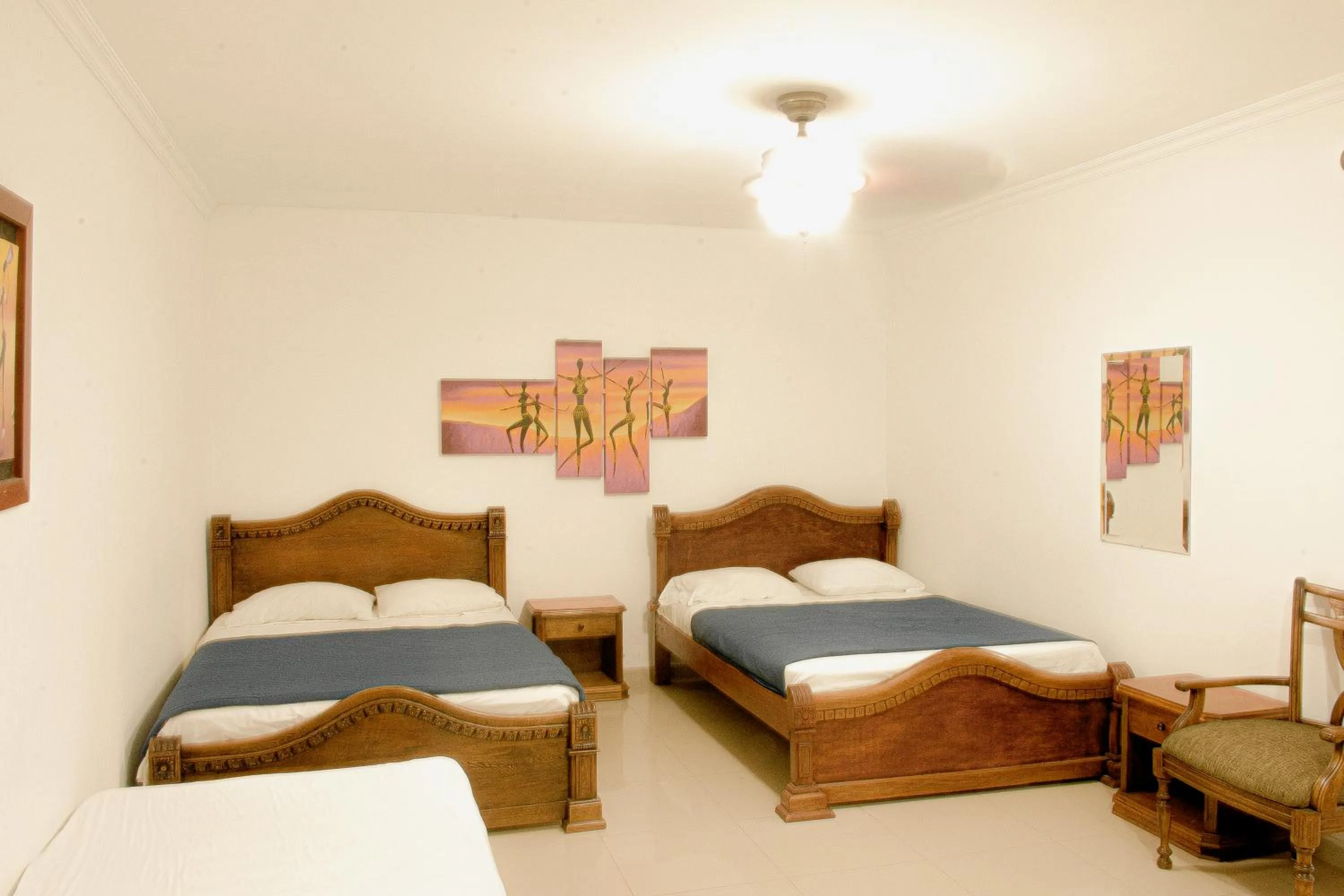 Bed in Hotel Yivinaca