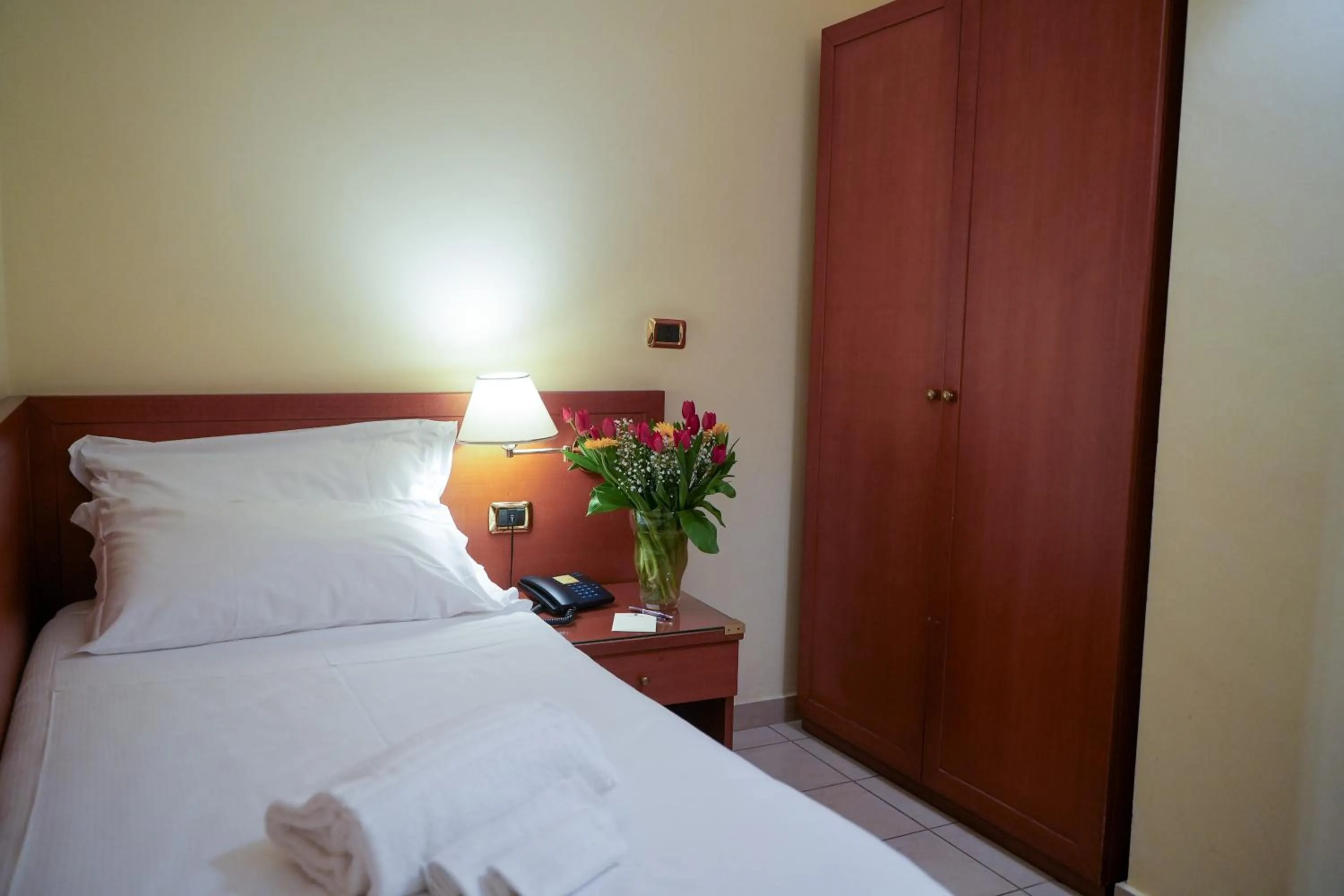 Bed in Hotel Adria
