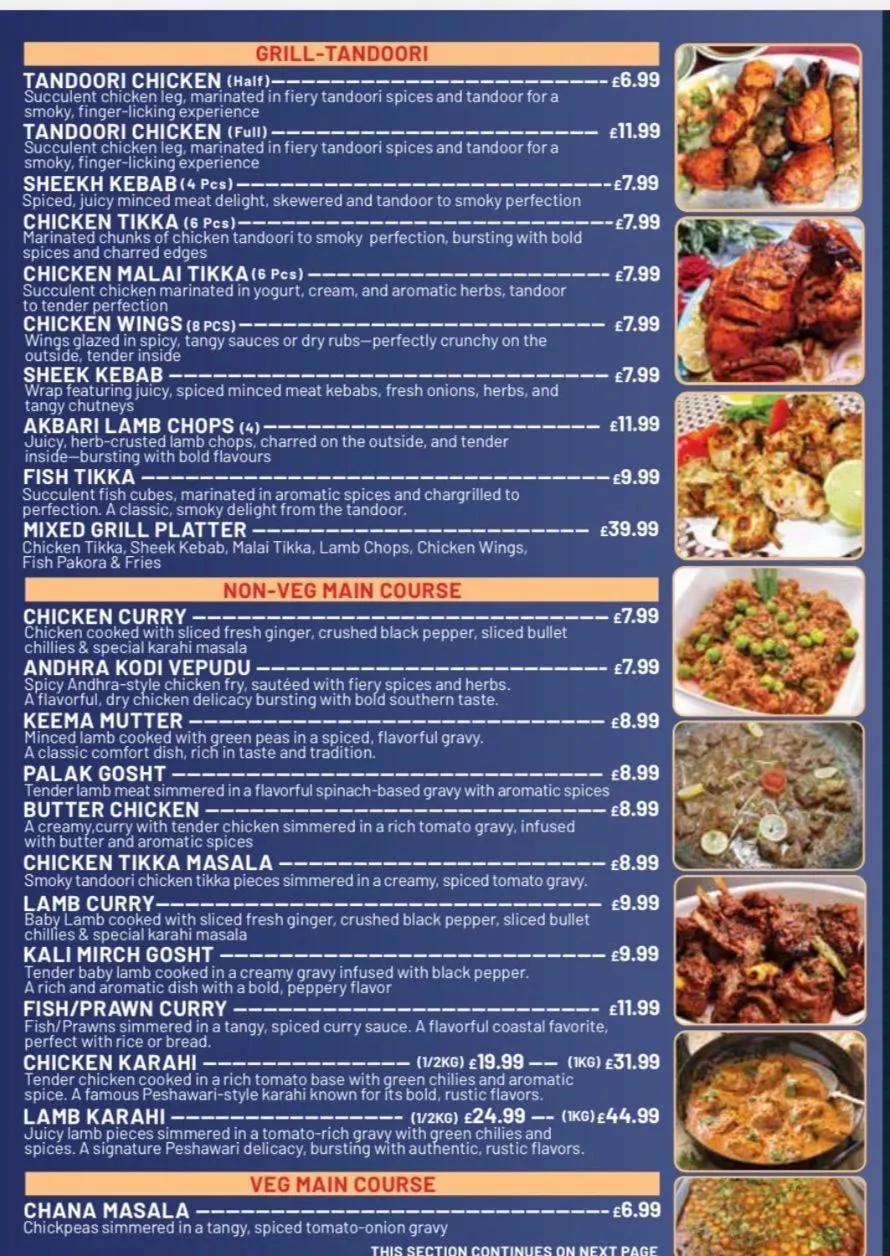 Restaurant/places to eat in Baylis Park Hotel