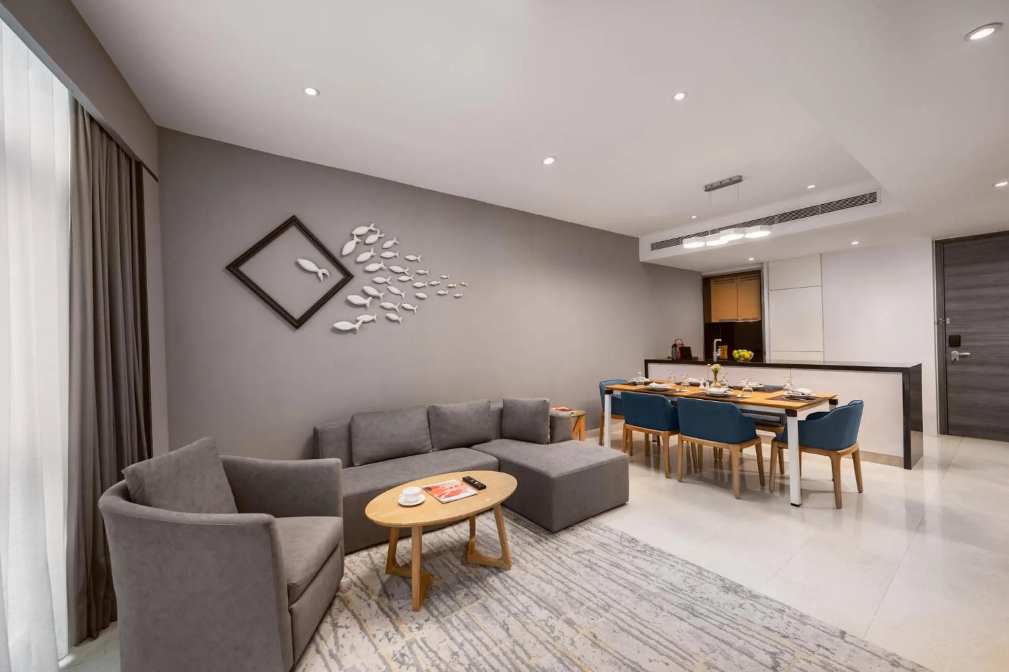 Living room in Fraser Place Puteri Harbour