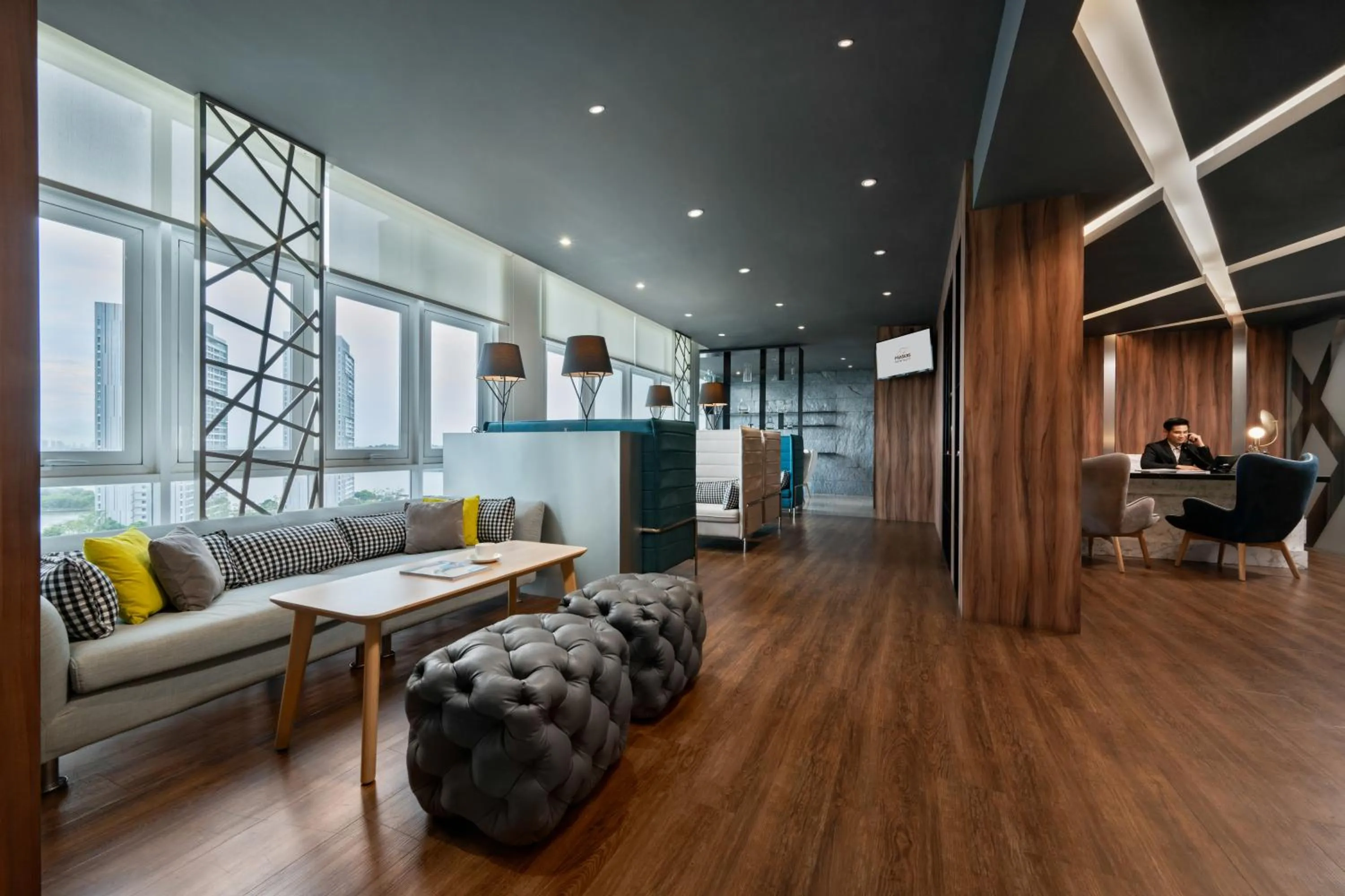 Lounge or bar in Fraser Place Puteri Harbour