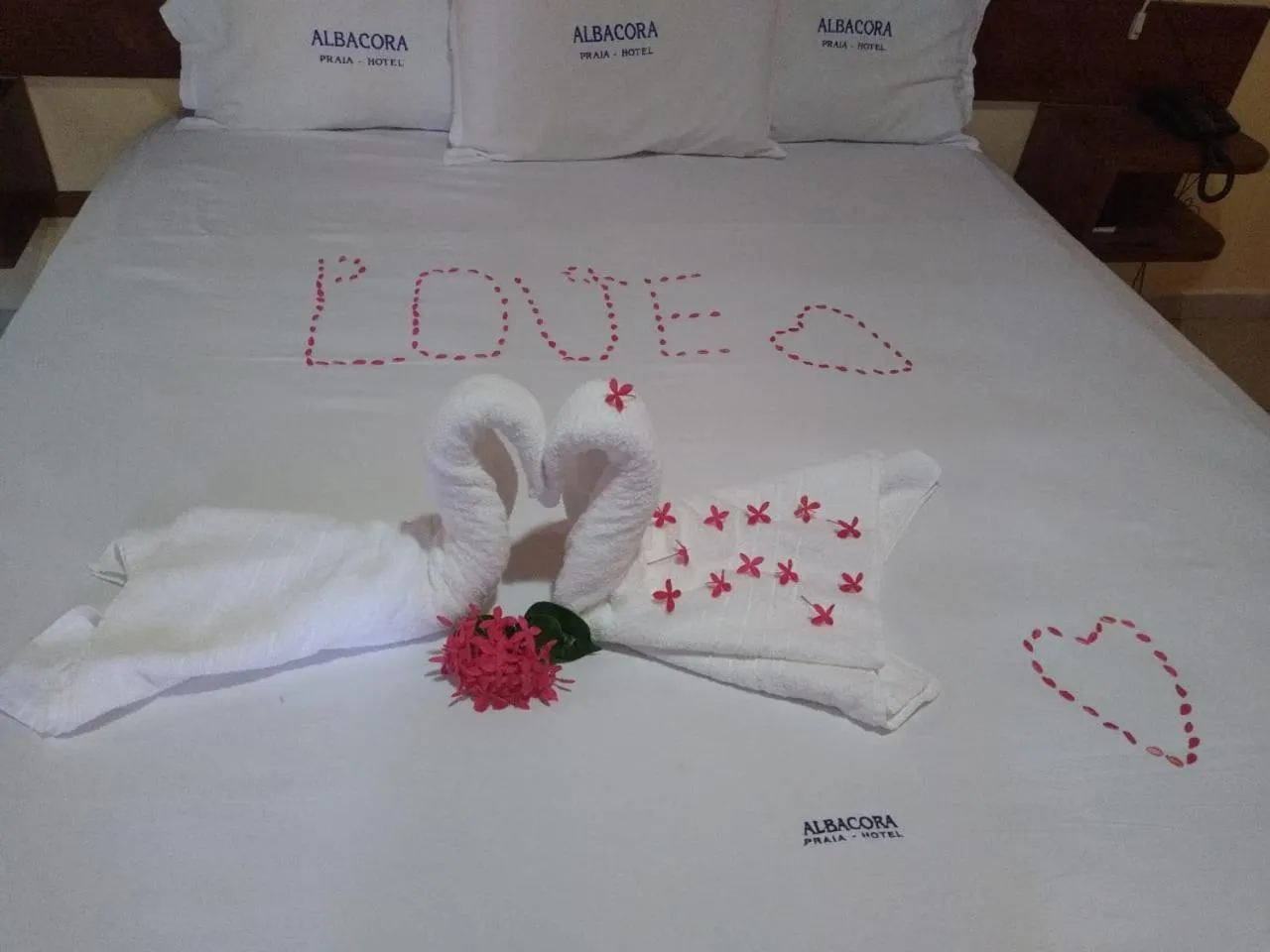 Bed in Albacora Praia Hotel