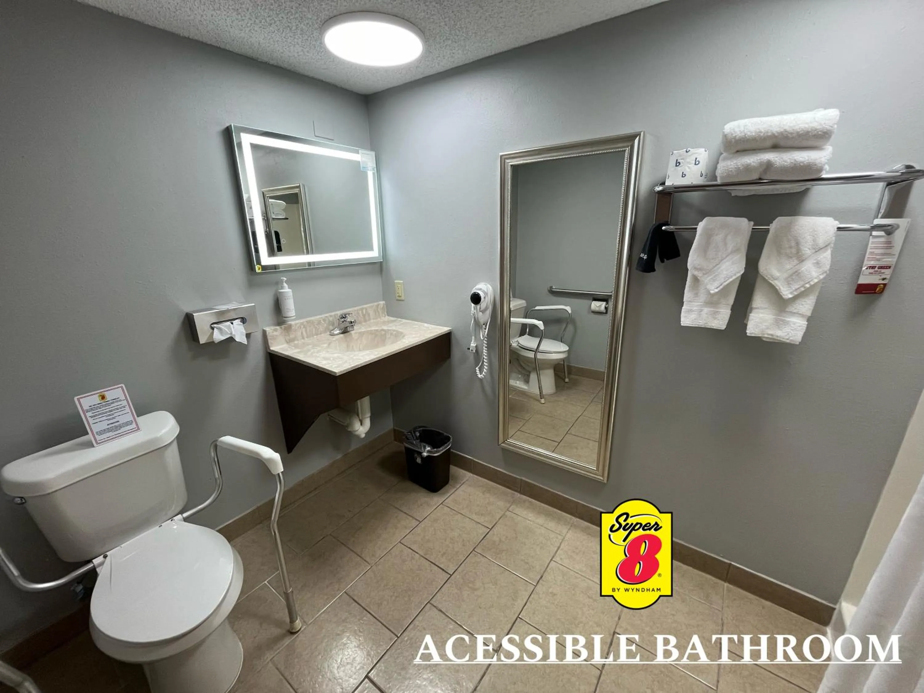 Toilet in Super 8 by Wyndham Emporia