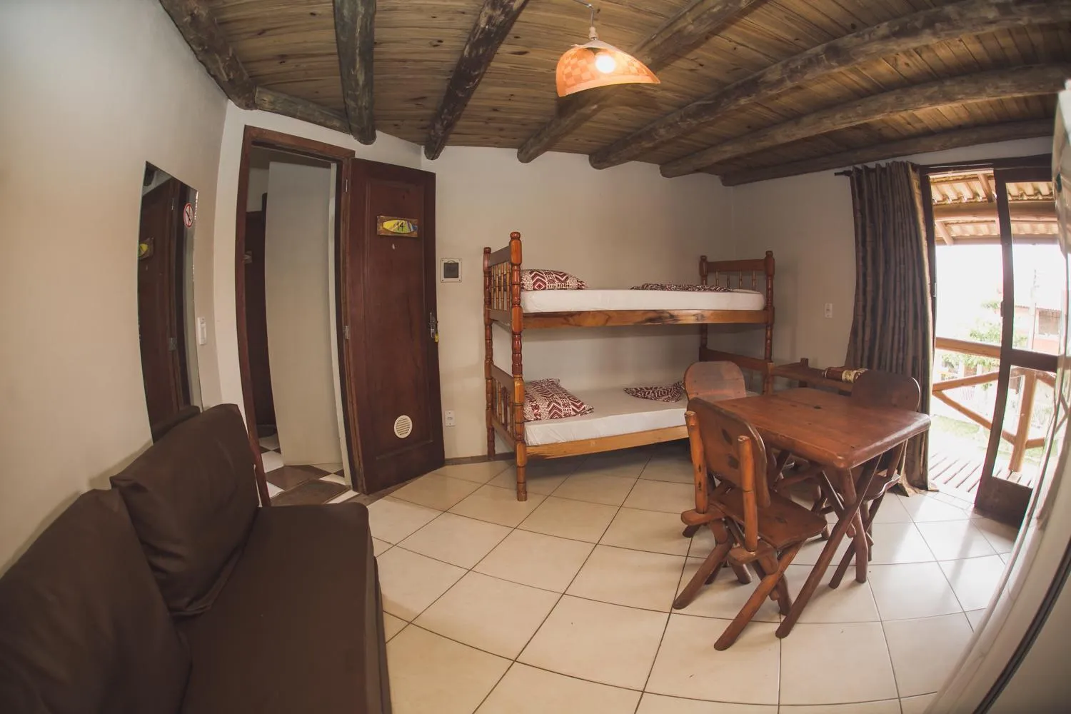 Bed in Pousada Pé na Areia