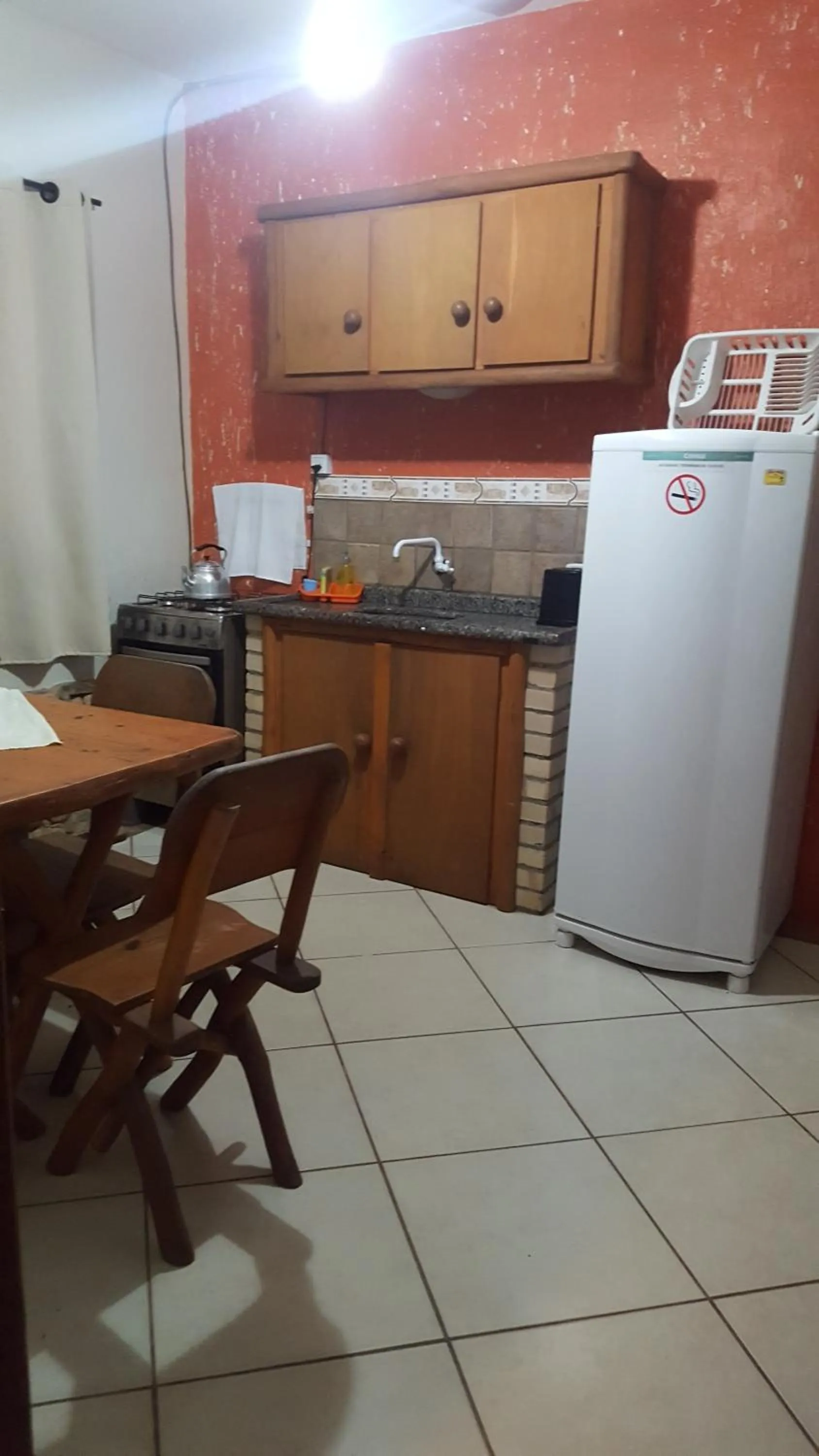 Kitchen or kitchenette in Pousada Pé na Areia