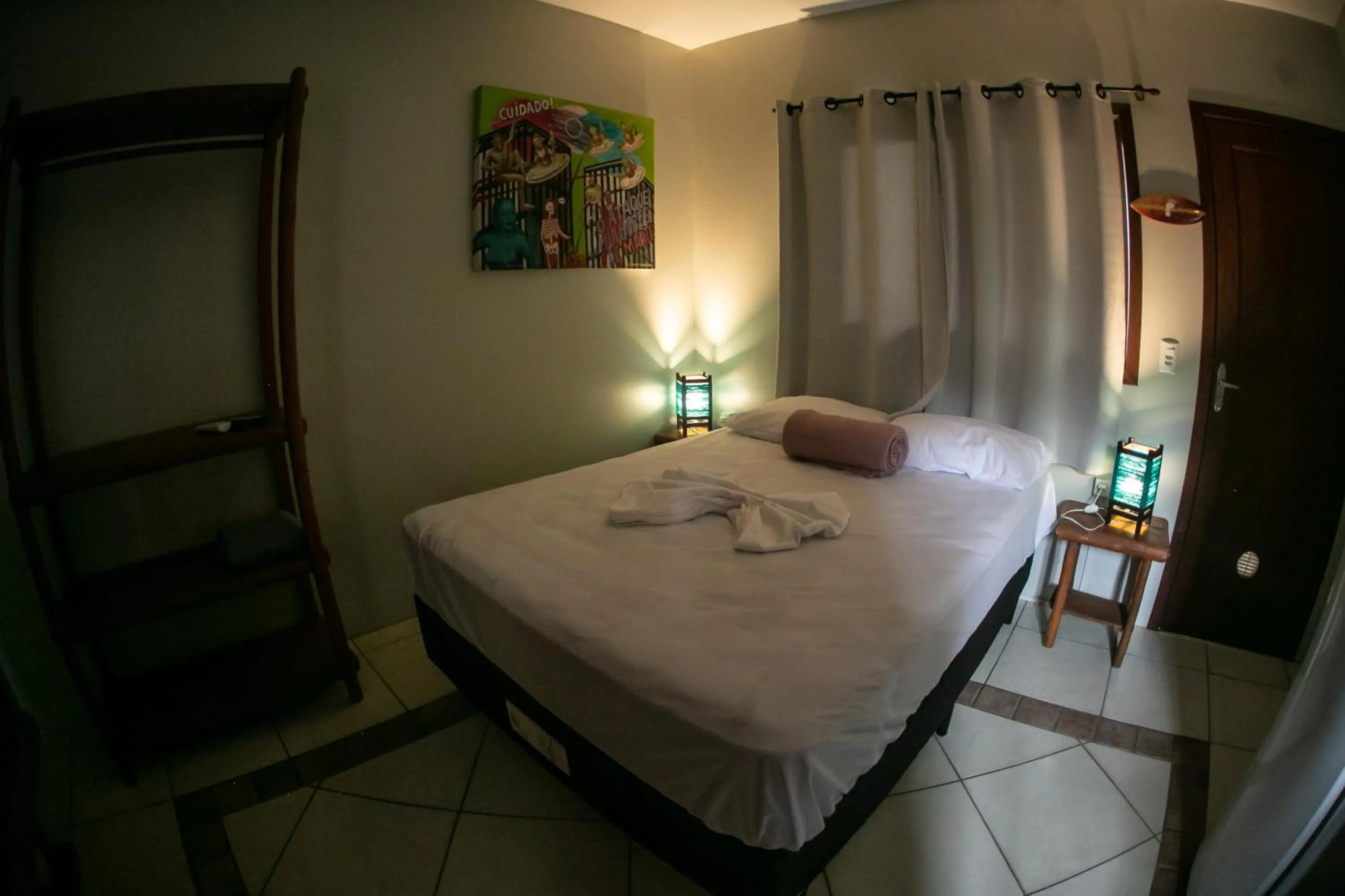 Bed in Pousada Pé na Areia