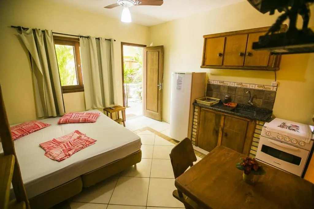 Bed in Pousada Pé na Areia