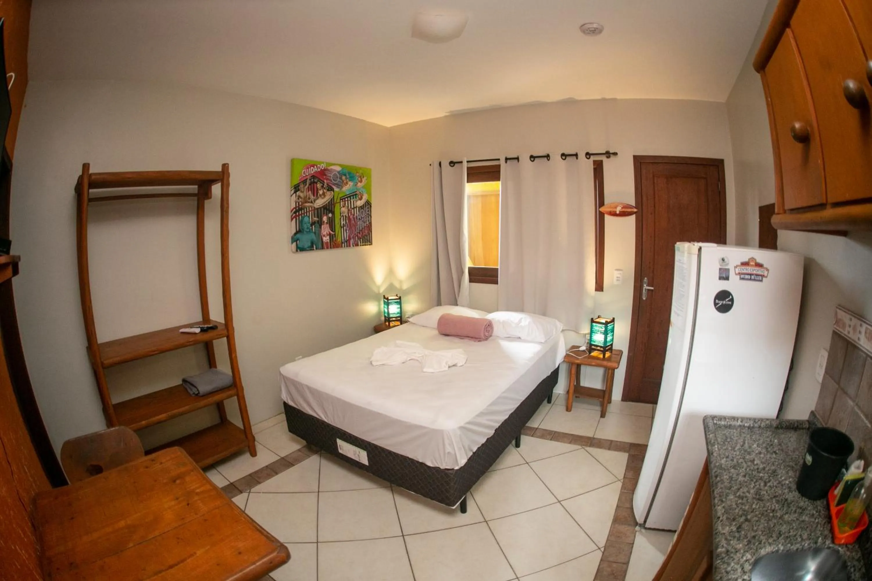 Bed in Pousada Pé na Areia