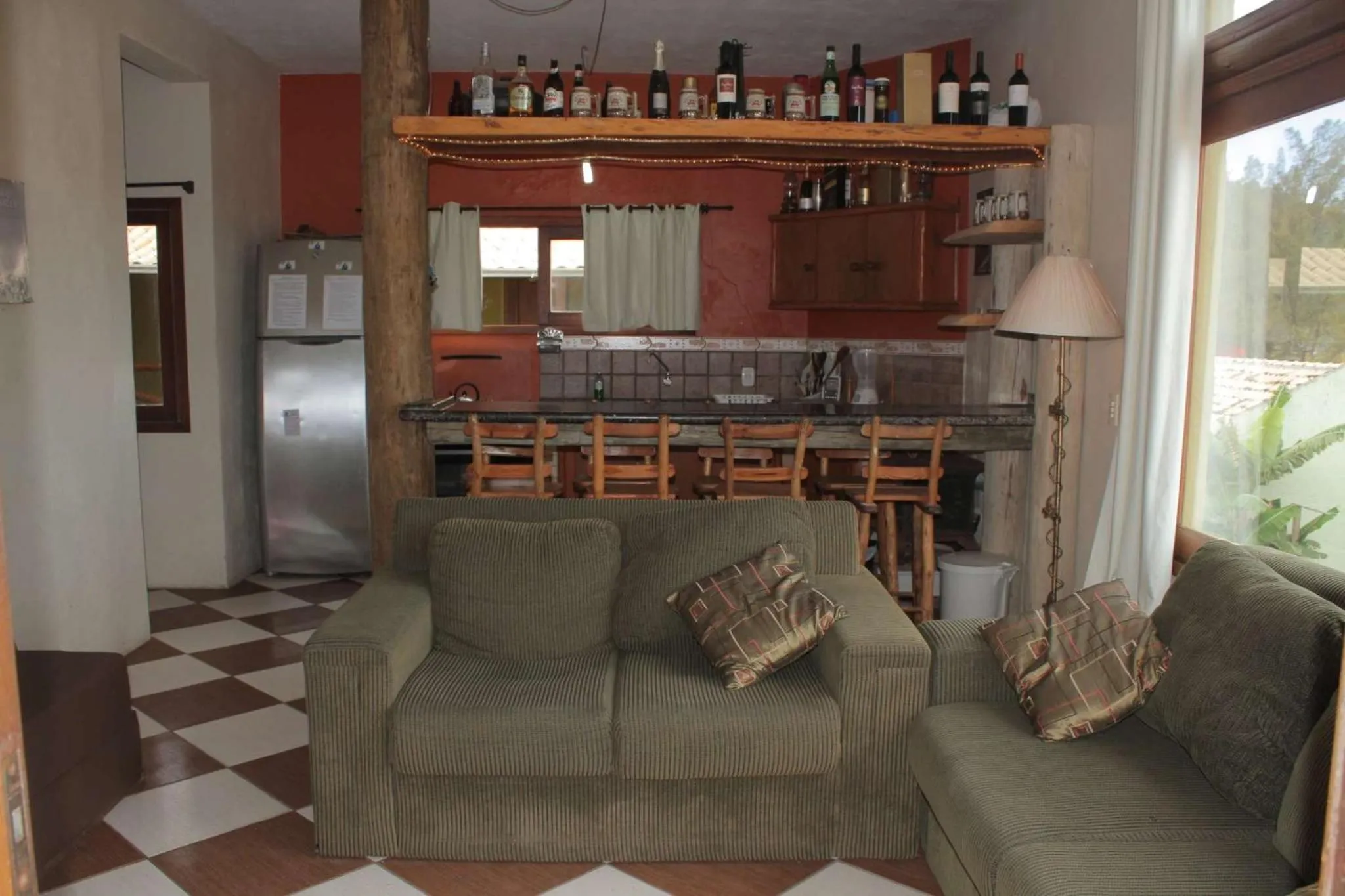 Living room in Pousada Pé na Areia