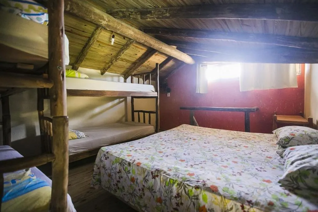 Bed in Pousada Pé na Areia