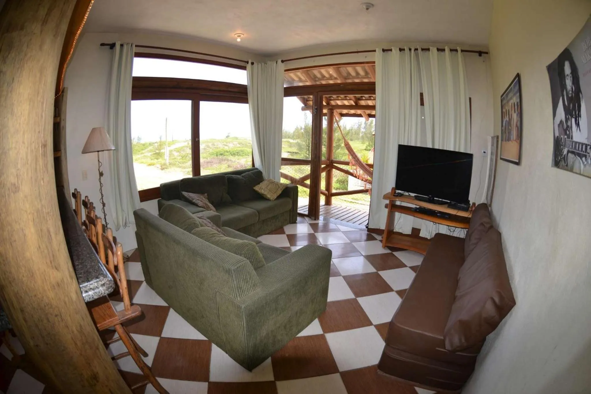 Living room in Pousada Pé na Areia