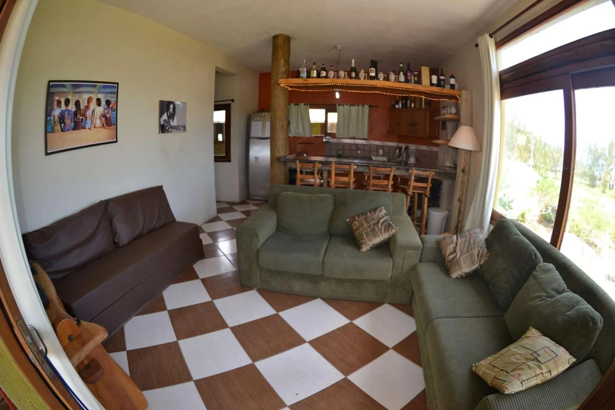 Living room in Pousada Pé na Areia