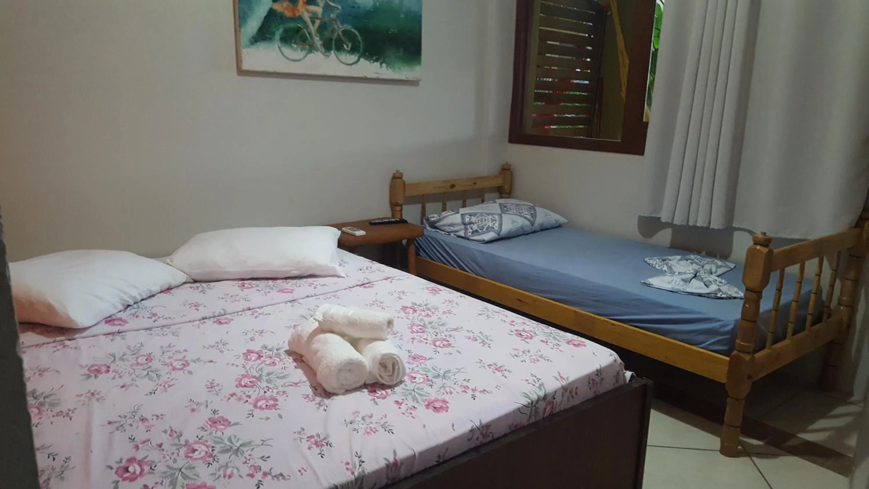 Bed in Pousada Pé na Areia